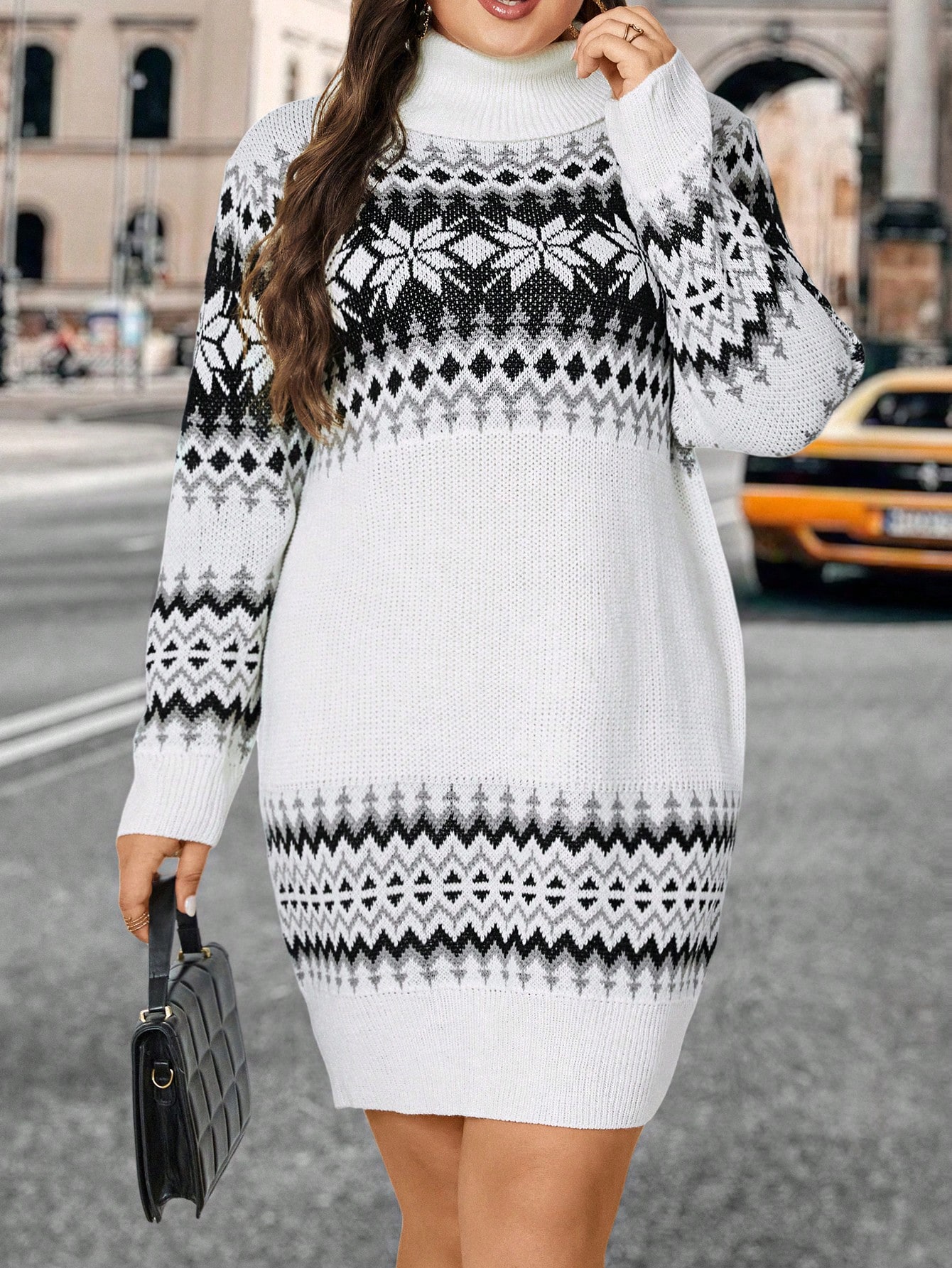 In Casual Plus Size Sweater Dresses