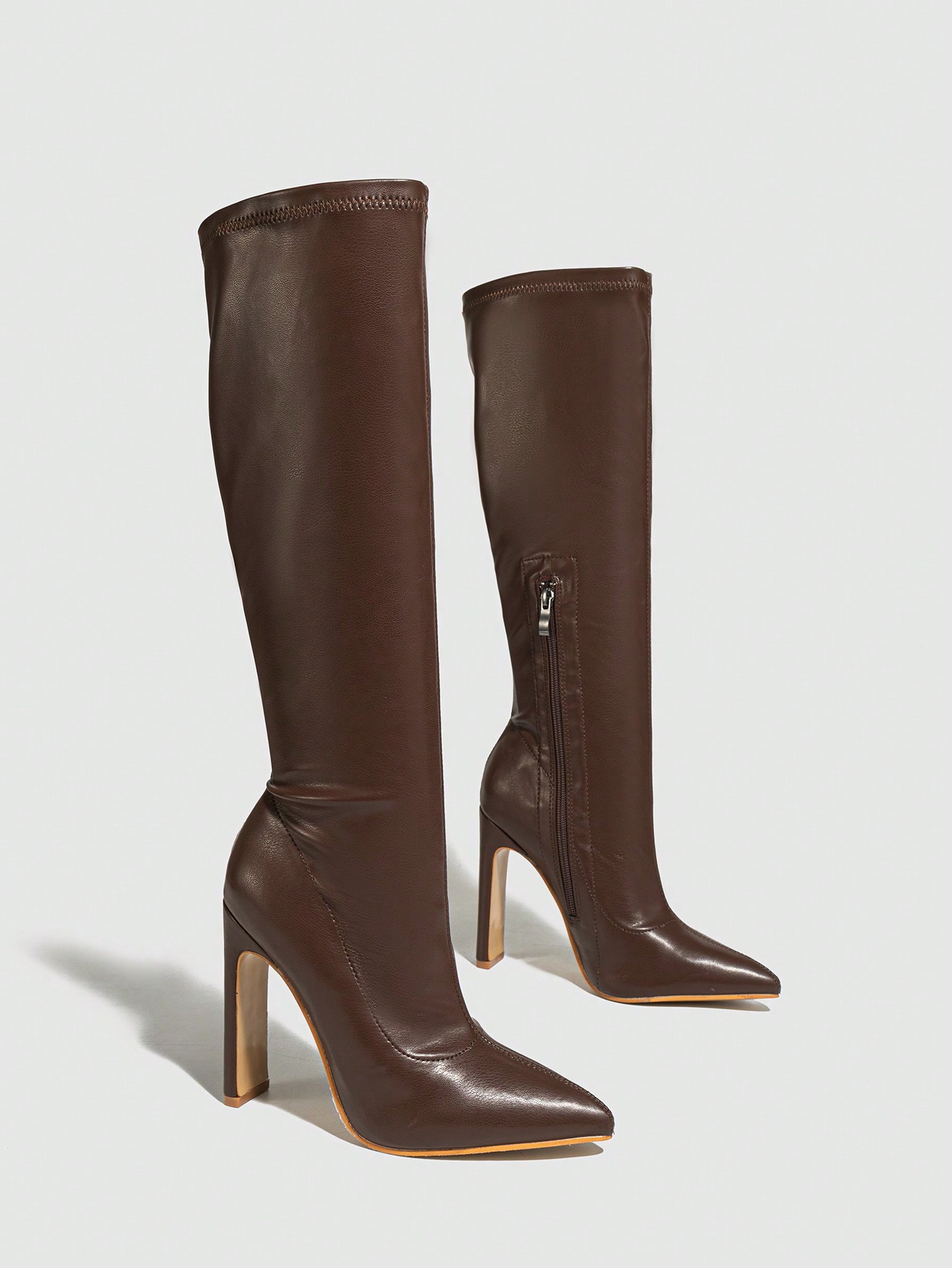 In Brown Women Knee-High Boots