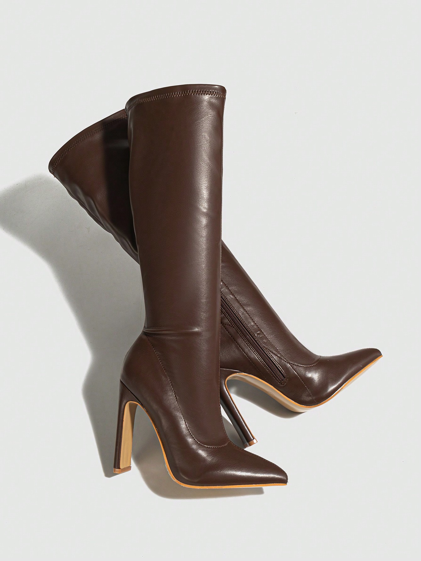 In Brown Women Knee-High Boots