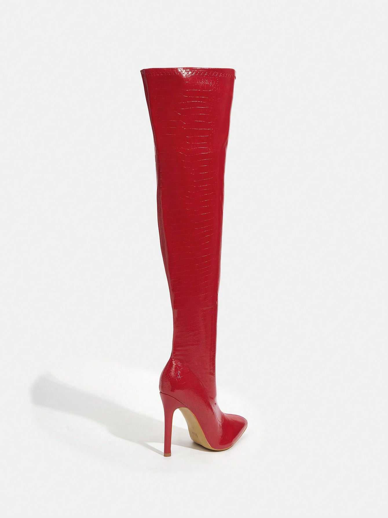 In Red Women Over-the-Knee Boots