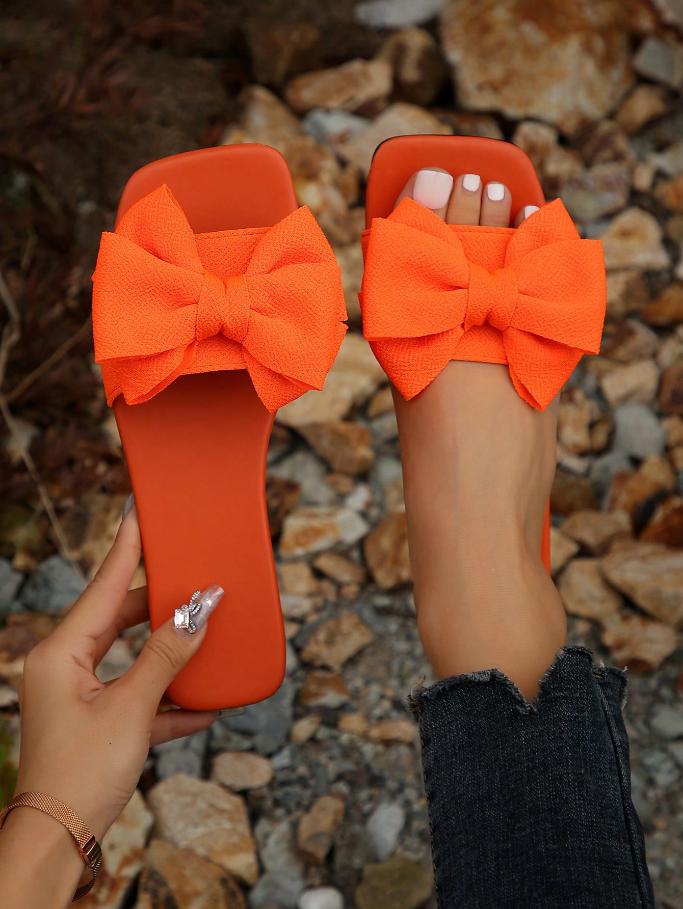 In Orange Women Shoes