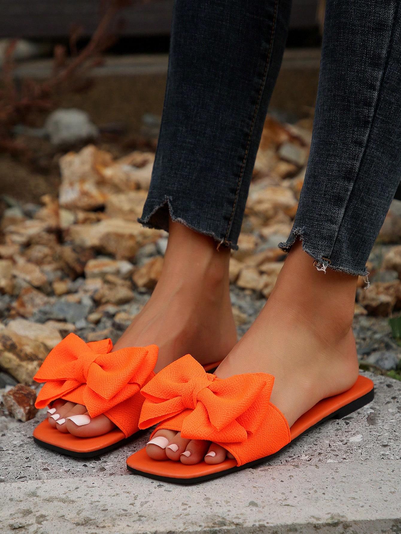 In Orange Women Shoes