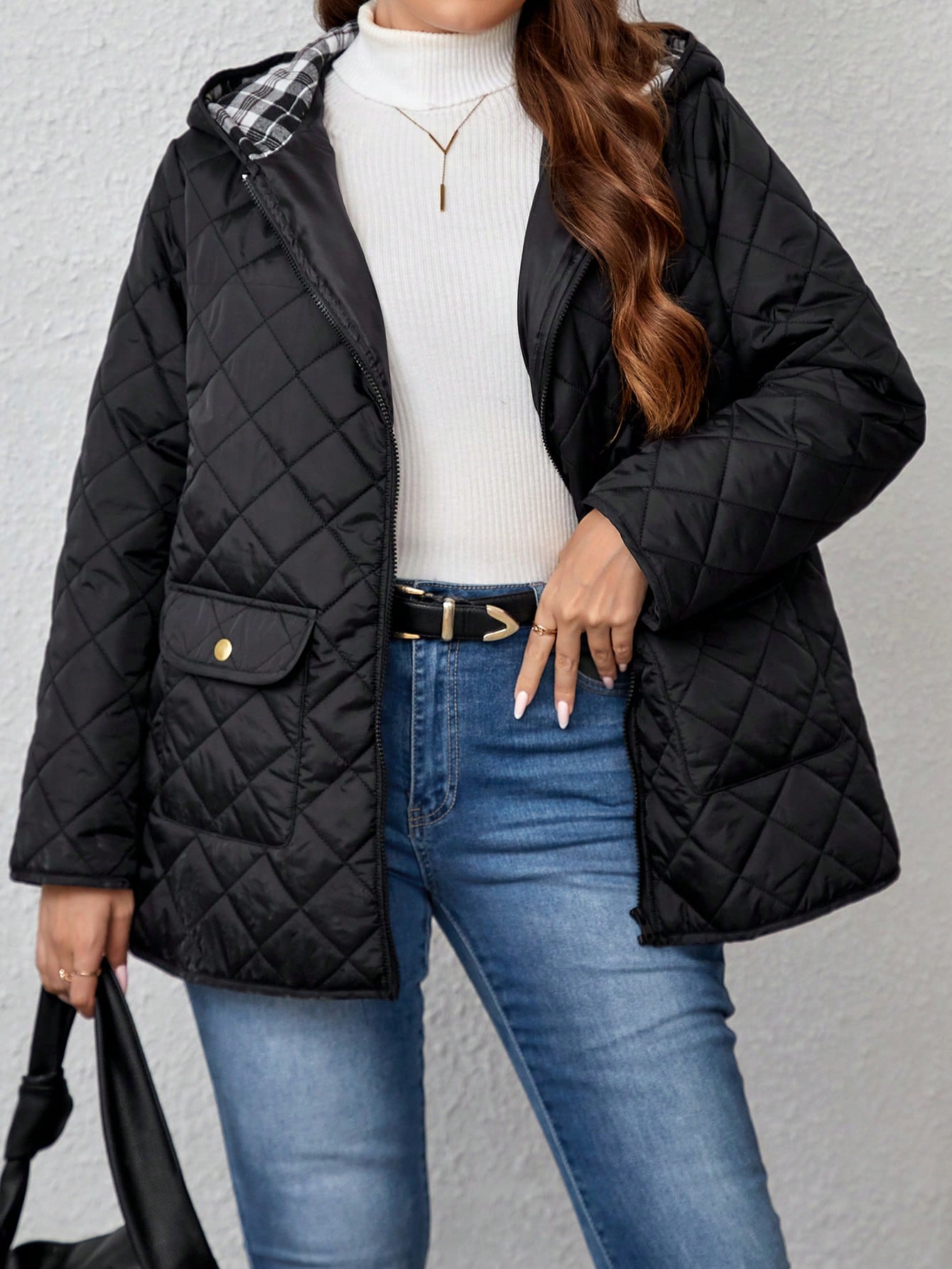 In Casual Plus Size Winter Coats