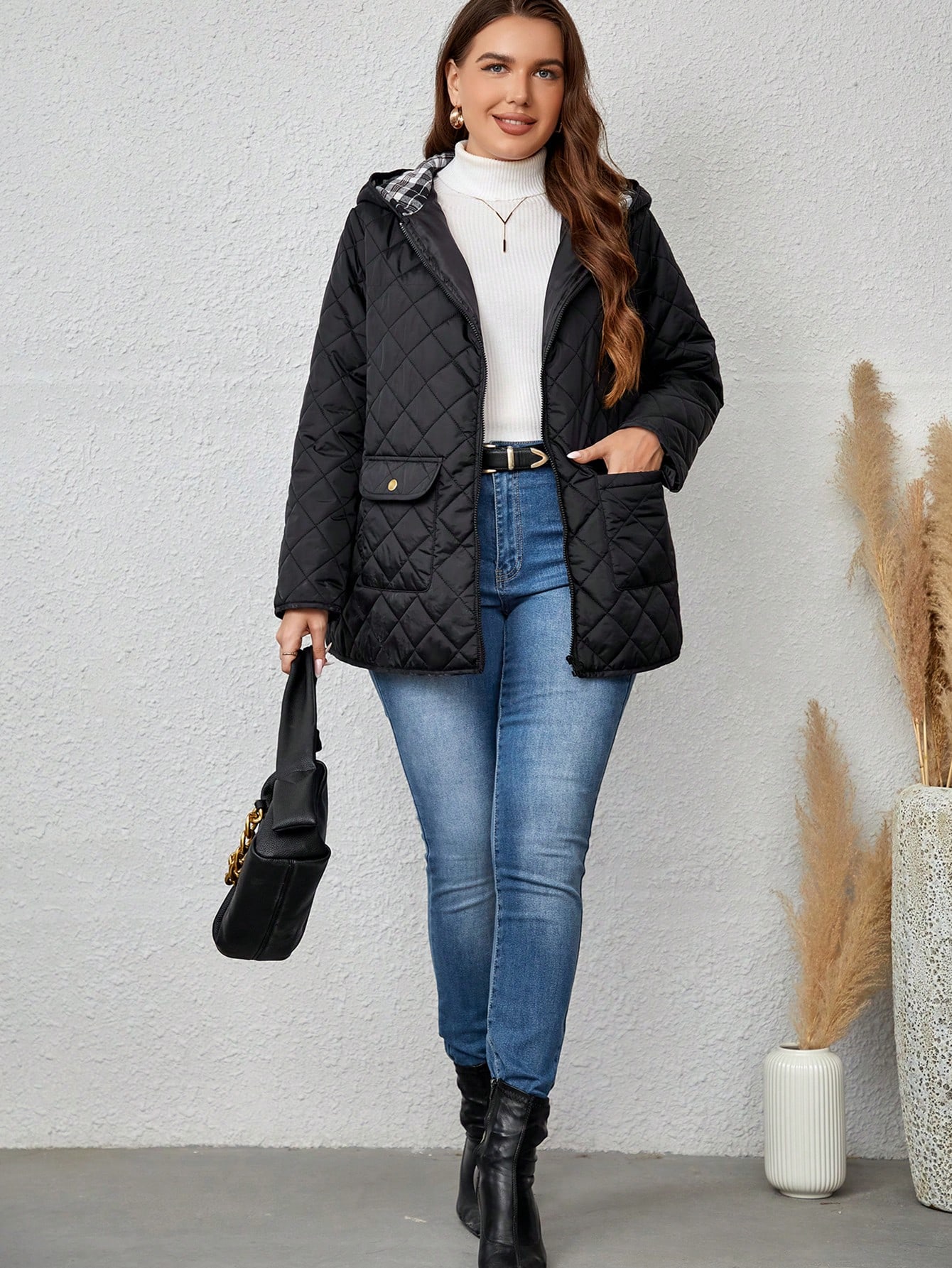 In Casual Plus Size Winter Coats