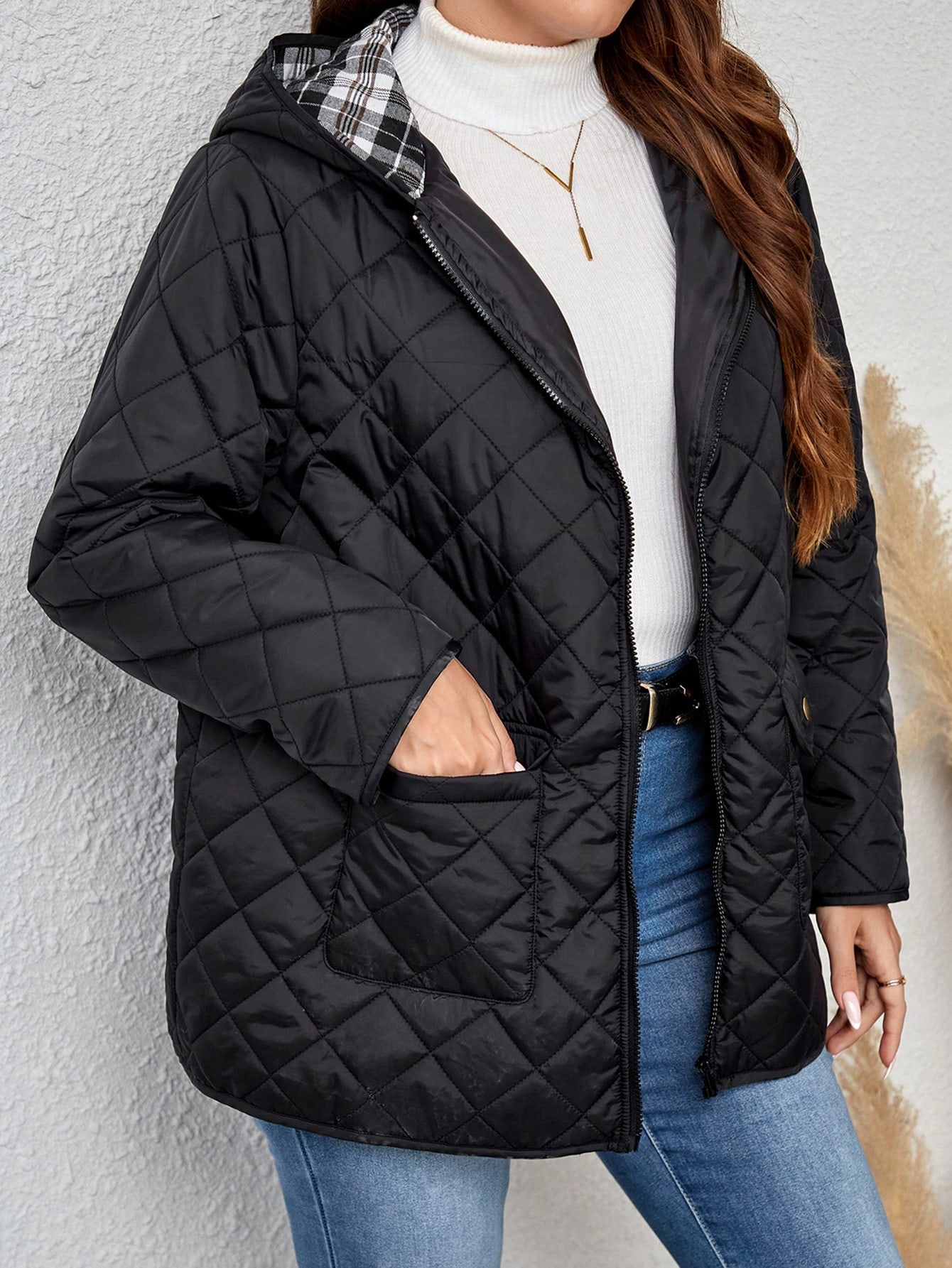 In Casual Plus Size Winter Coats