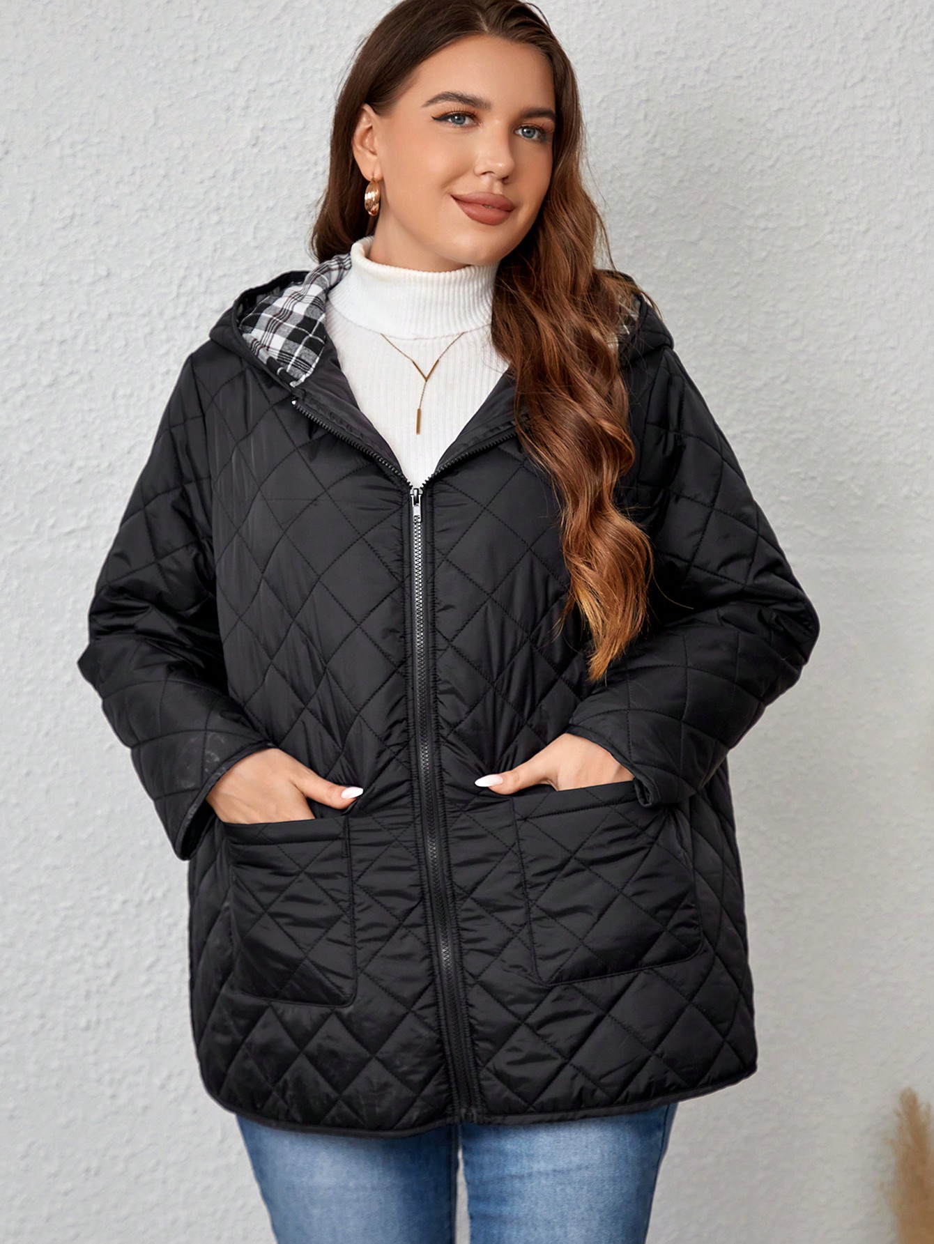 In Casual Plus Size Winter Coats