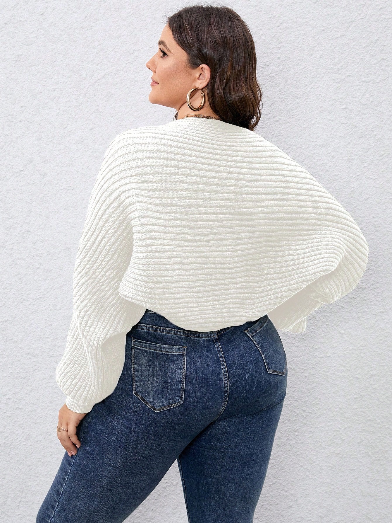 In Long Sleeve Plus Size Cardigans