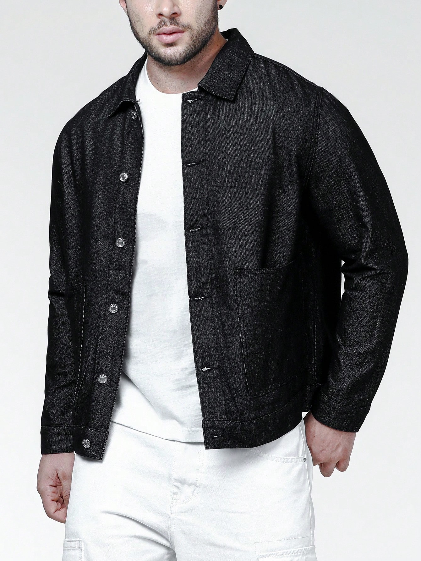 Men Plus Size Denim Jackets