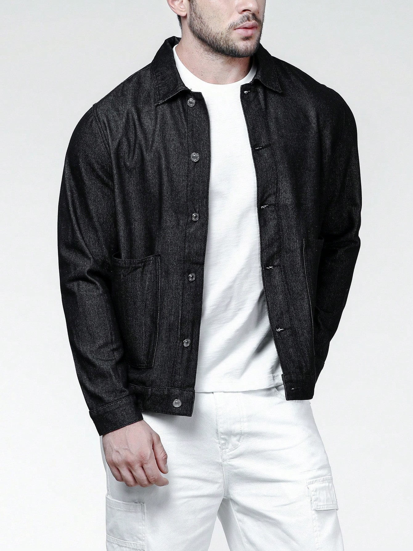 Men Plus Size Denim Jackets