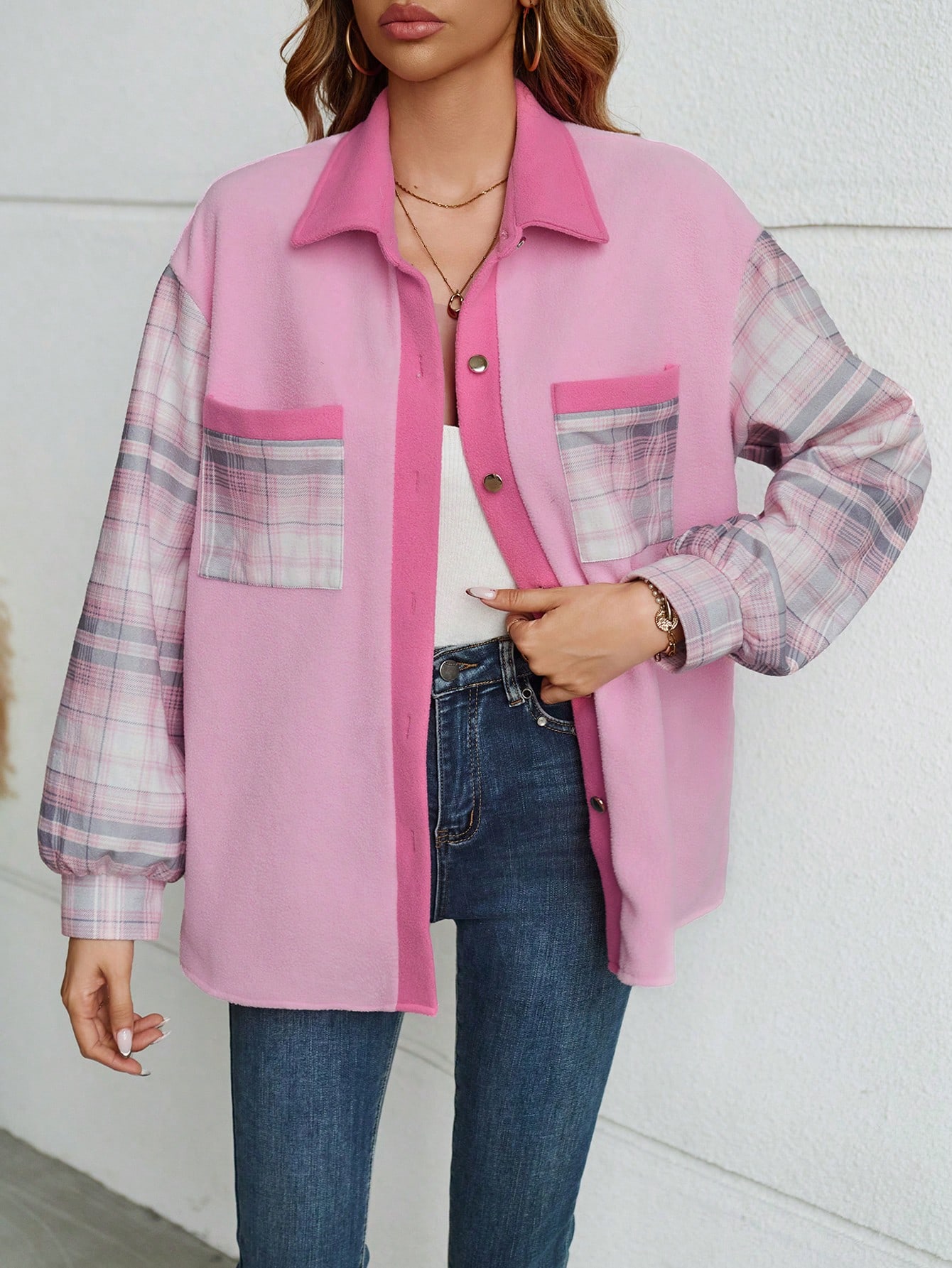 In Pink Women Coats