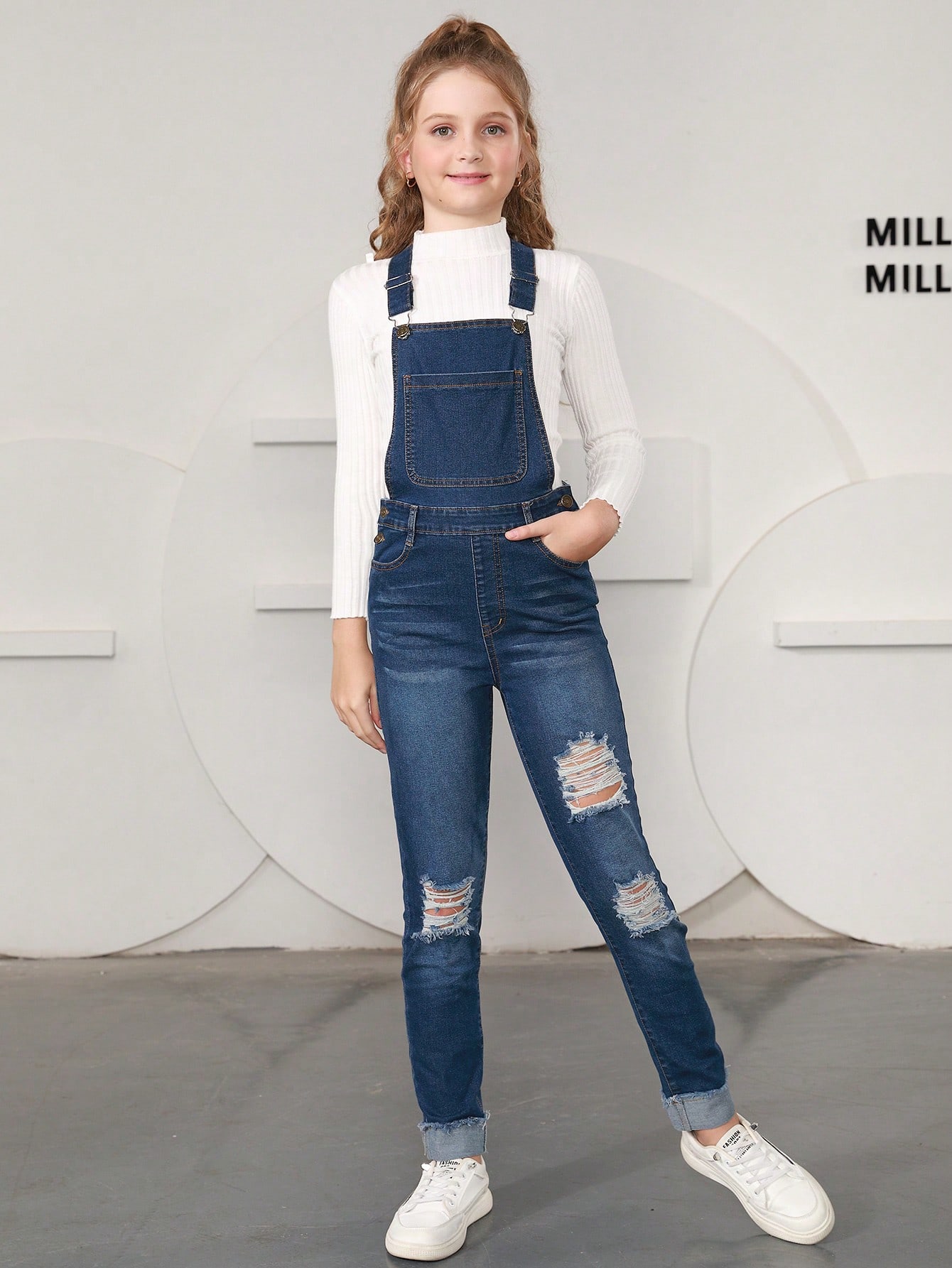 Tween Girls Denim Overalls & Jumpsuits