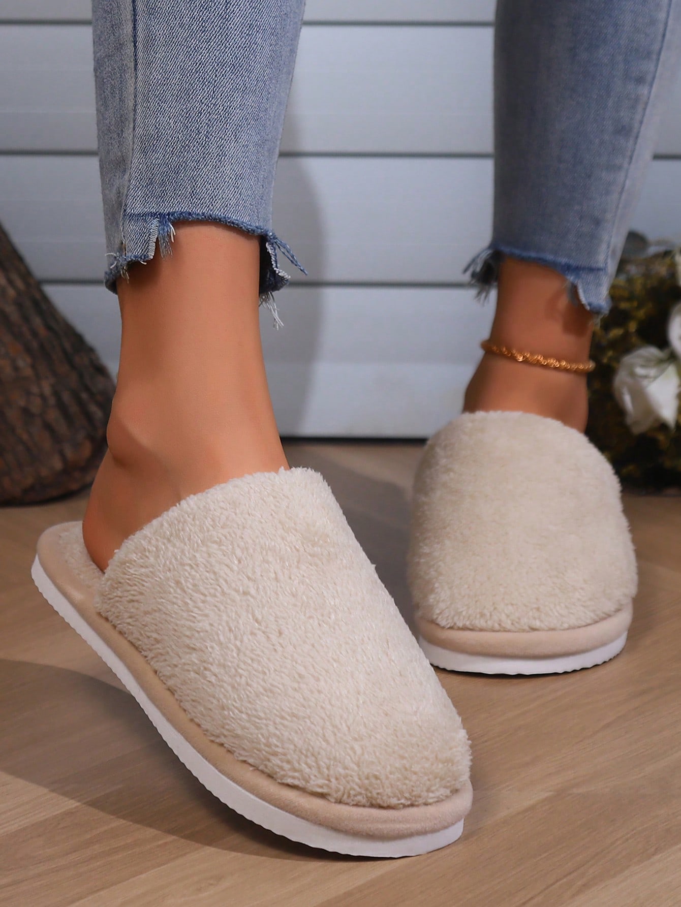 In Khaki Women Home Slippers