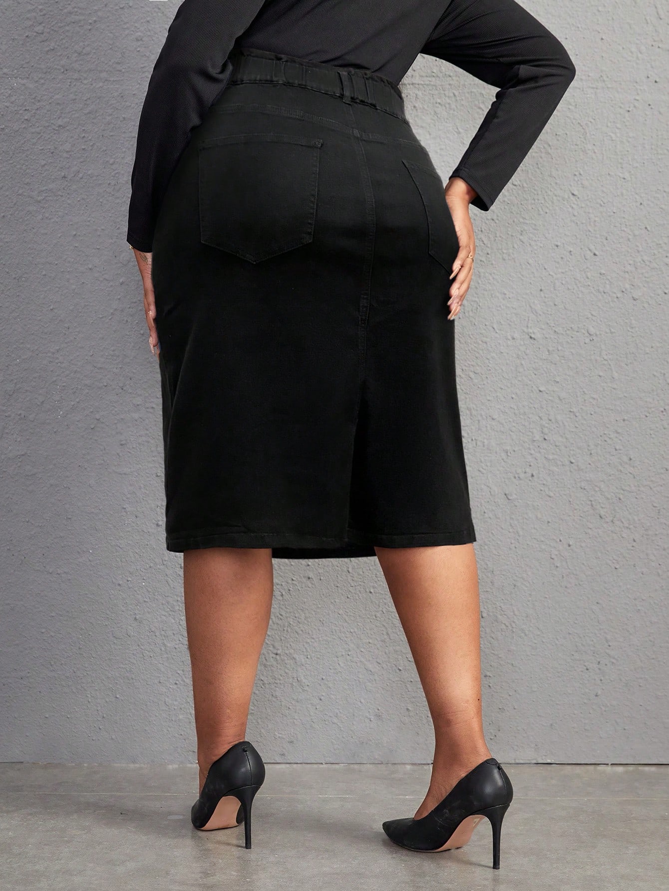 Plus Size Denim Skirts