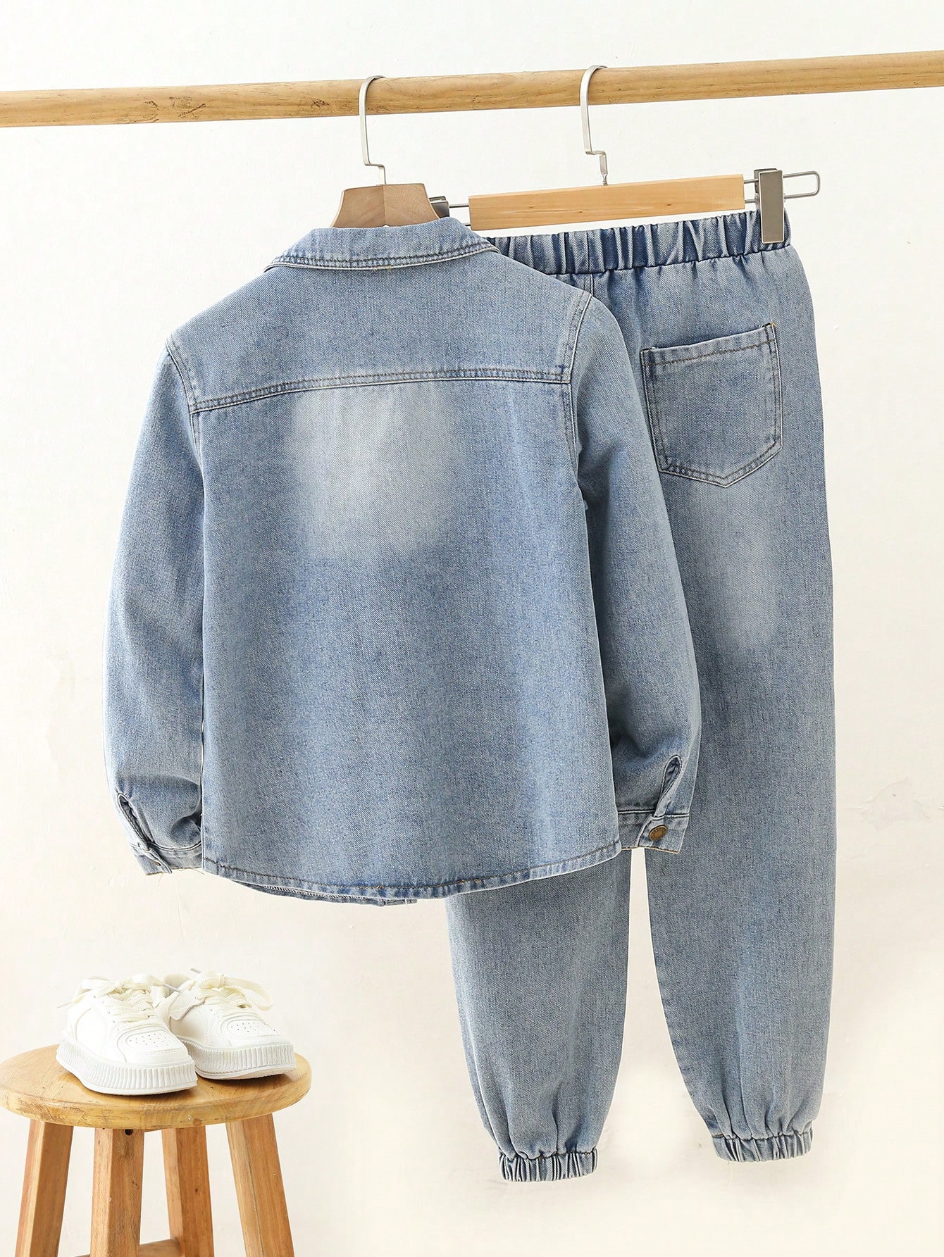 Tween Boys Denim Two-piece Outfits