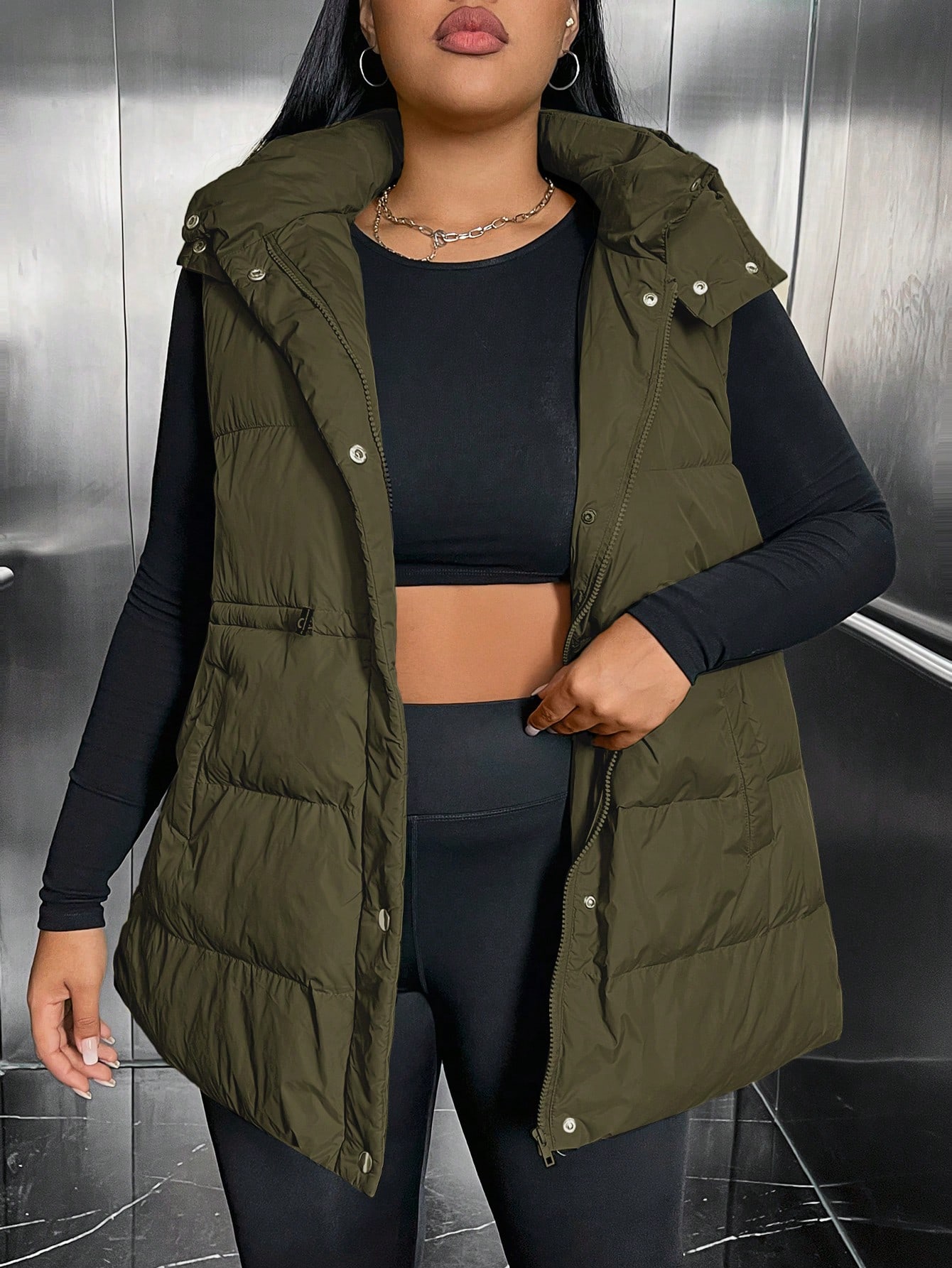 In Casual Plus Size Winter Coats