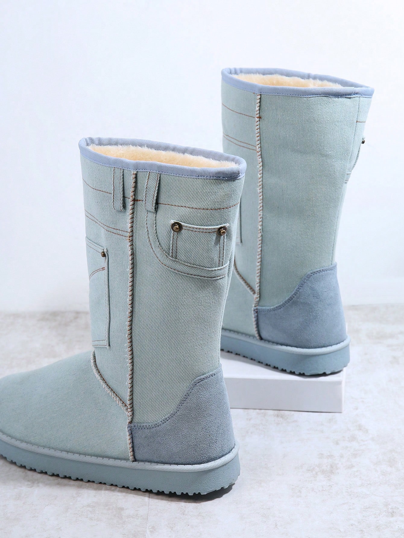 In Blue Women Fashion Boots