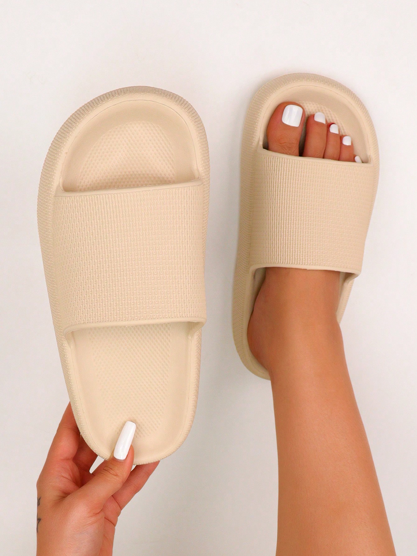 In Khaki Women Slides