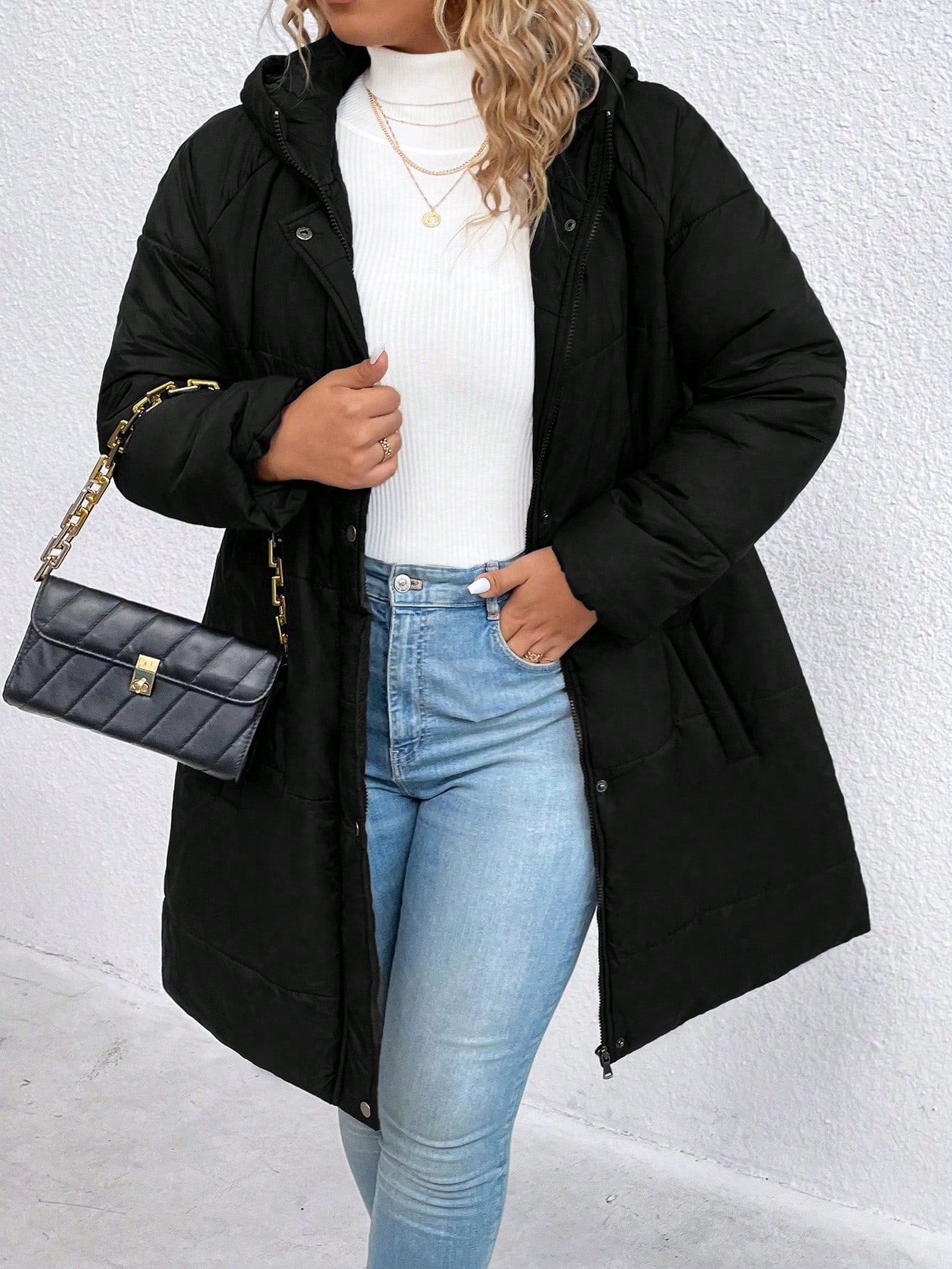 In Casual Plus Size Winter Coats