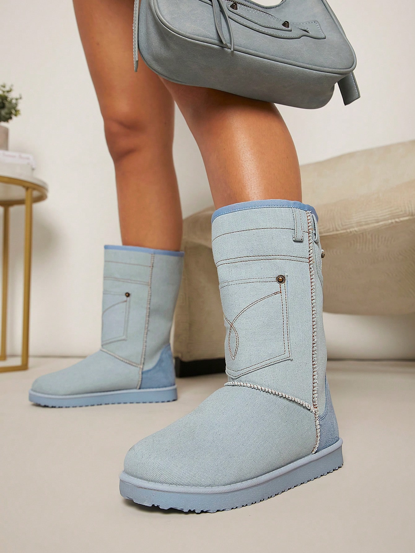 In Blue Women Fashion Boots