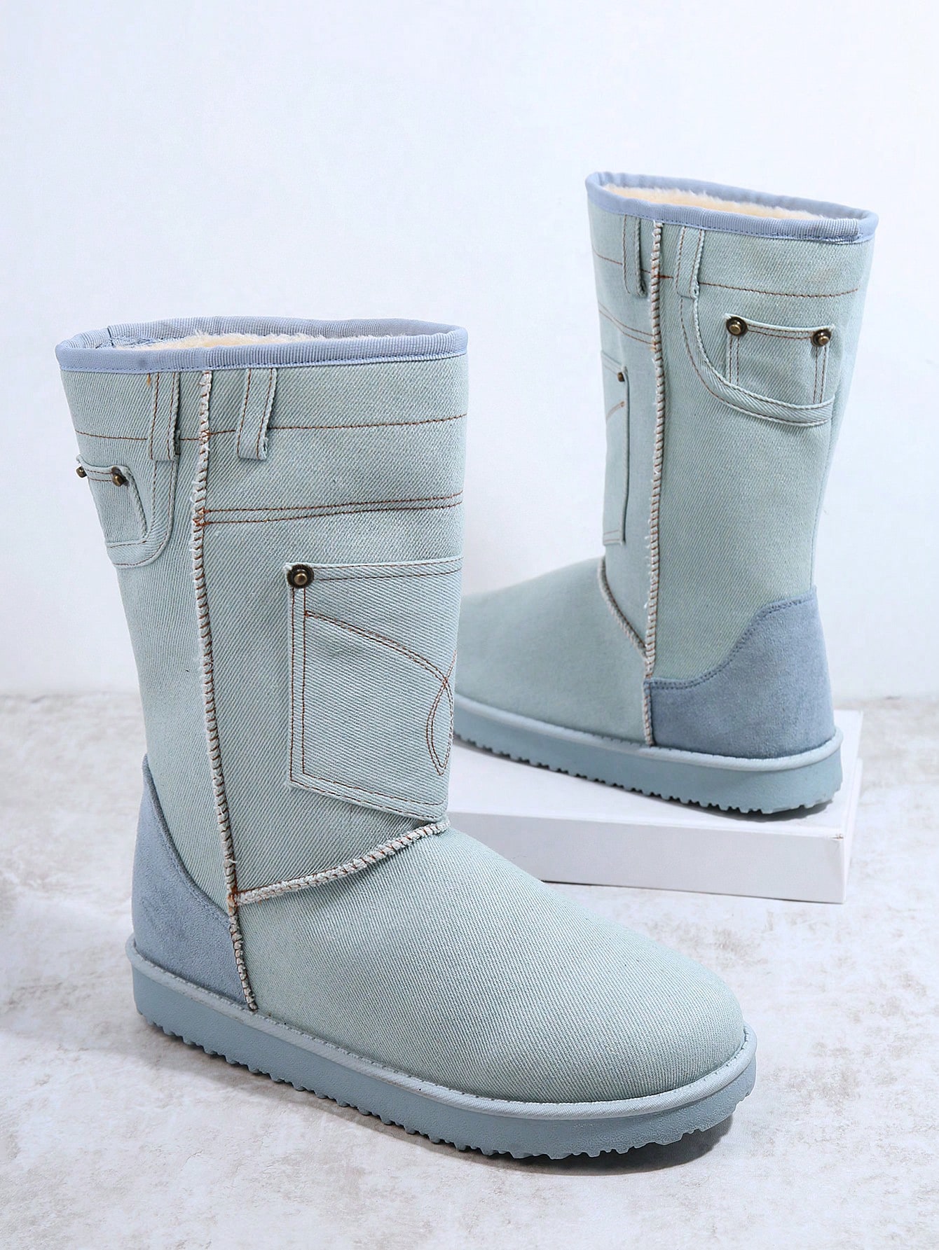 In Blue Women Fashion Boots