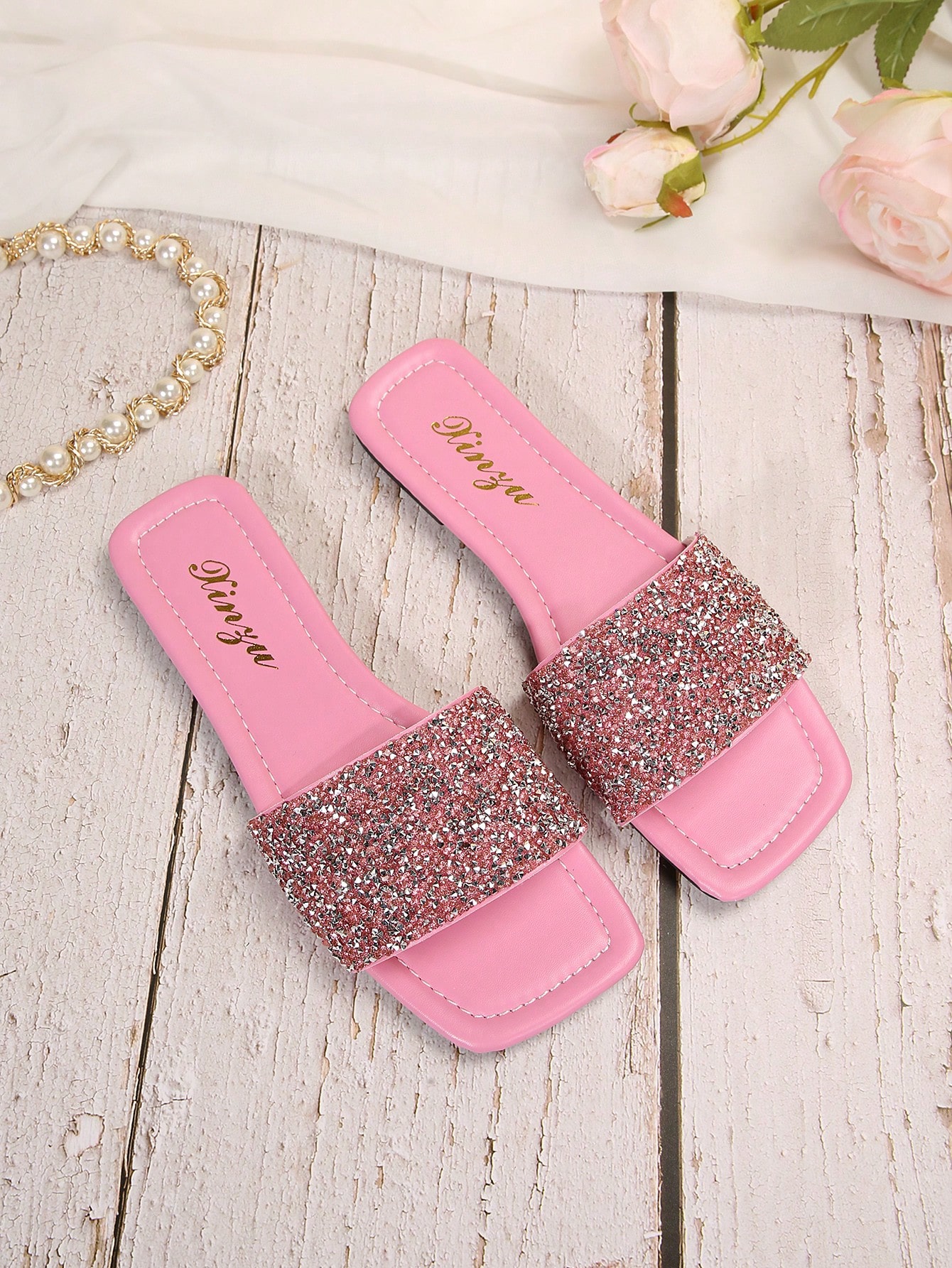 In Pink Women Flat Sandals