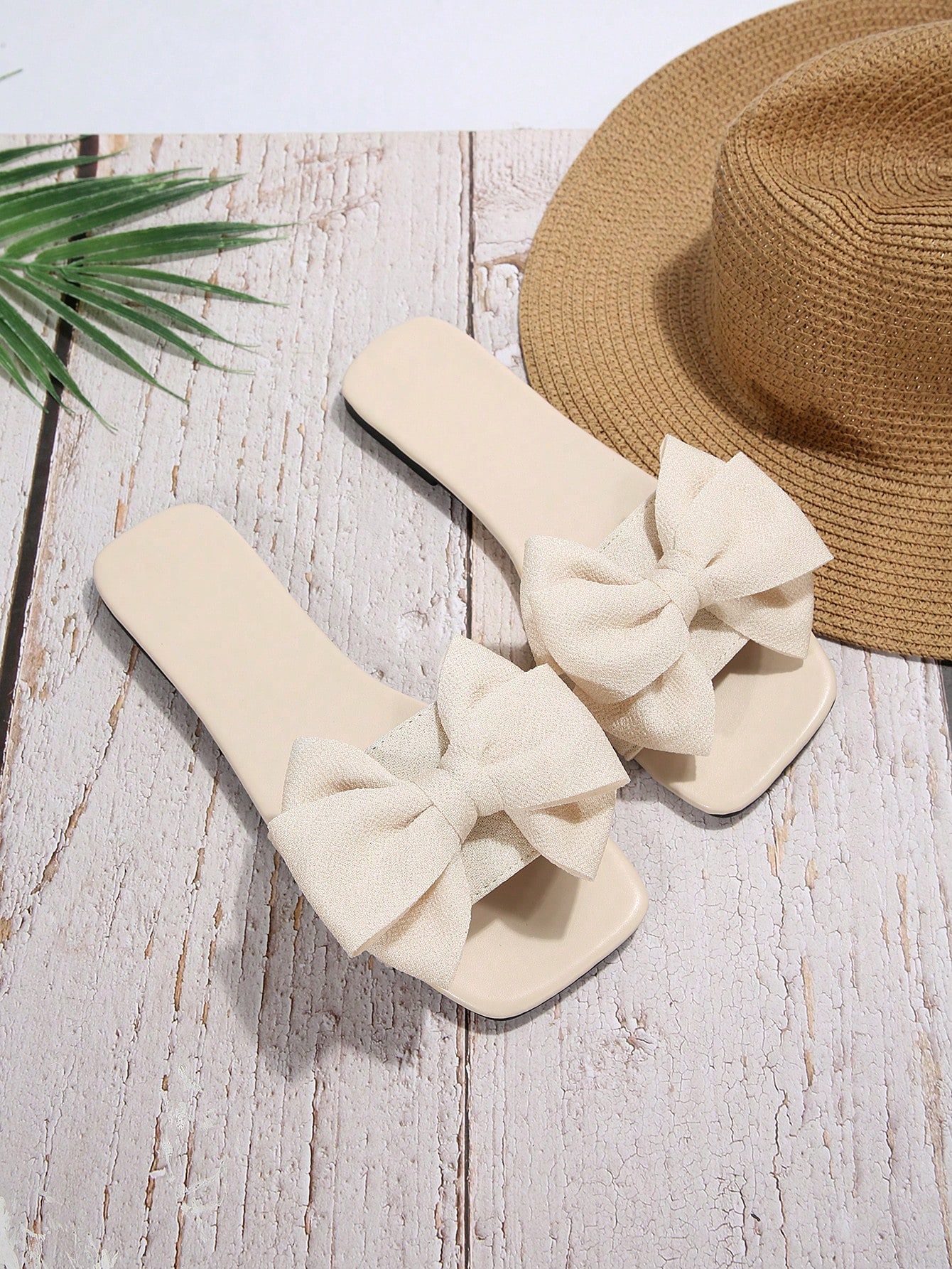 In Beige Women Flat Sandals