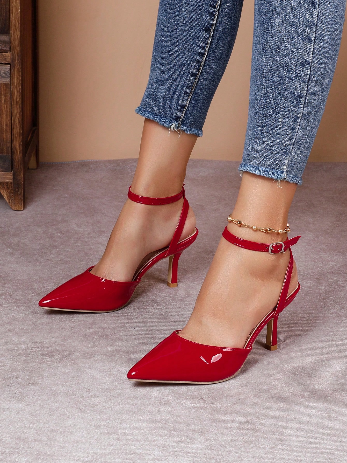 In Red Women Pumps