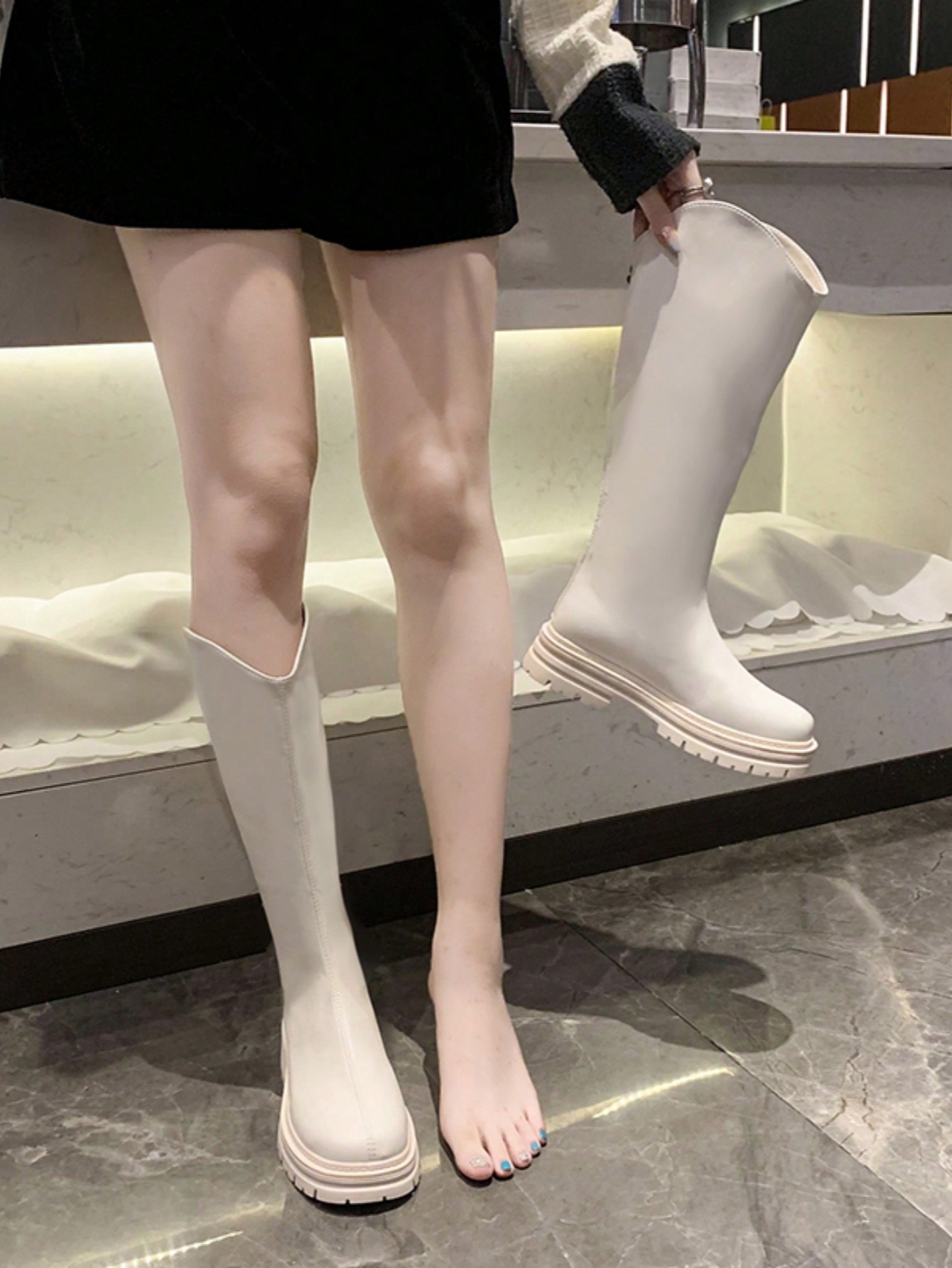 In Beige Women Fashion Boots