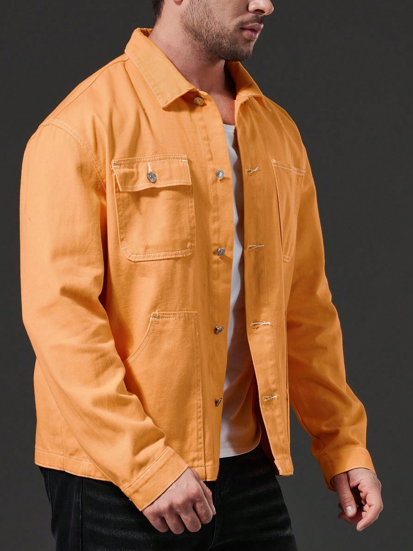 Men Plus Size Denim Jackets