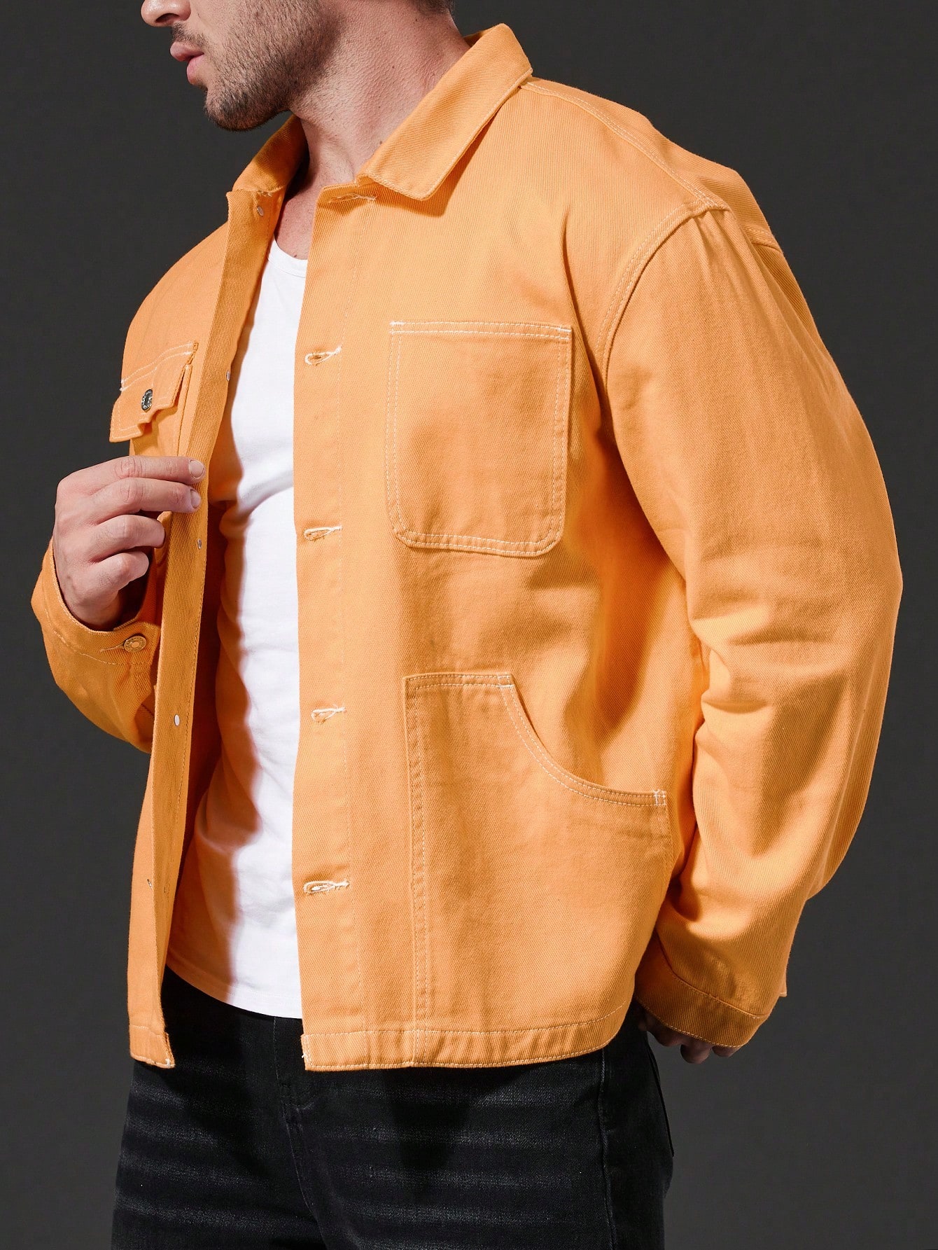 Men Plus Size Denim Jackets