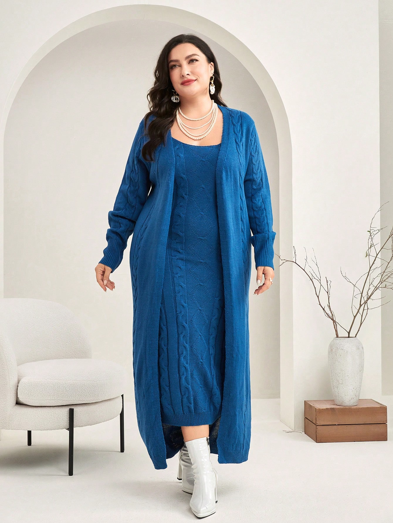 In Casual Plus Size Sweater Co-ords