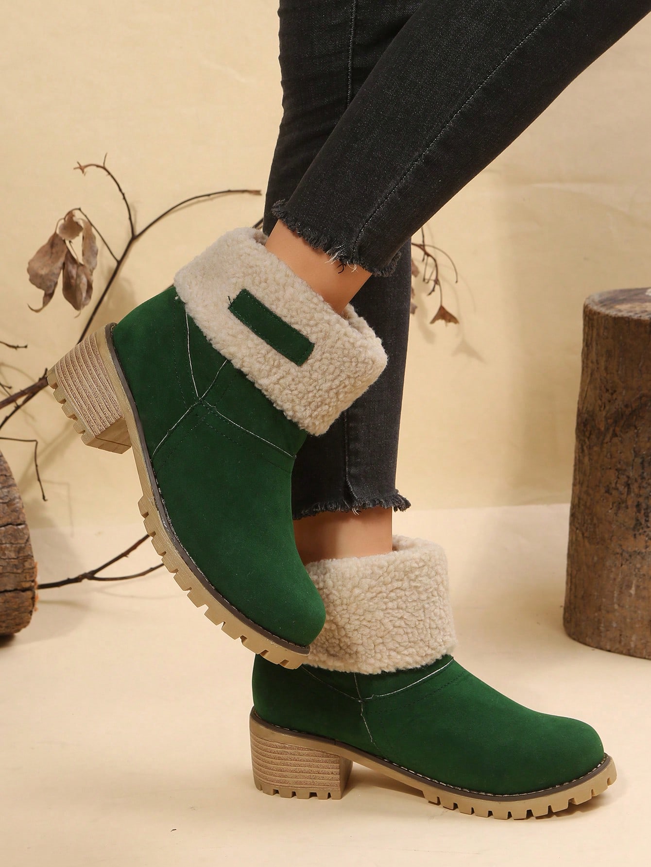 In Green Women Ankle Boots & Booties