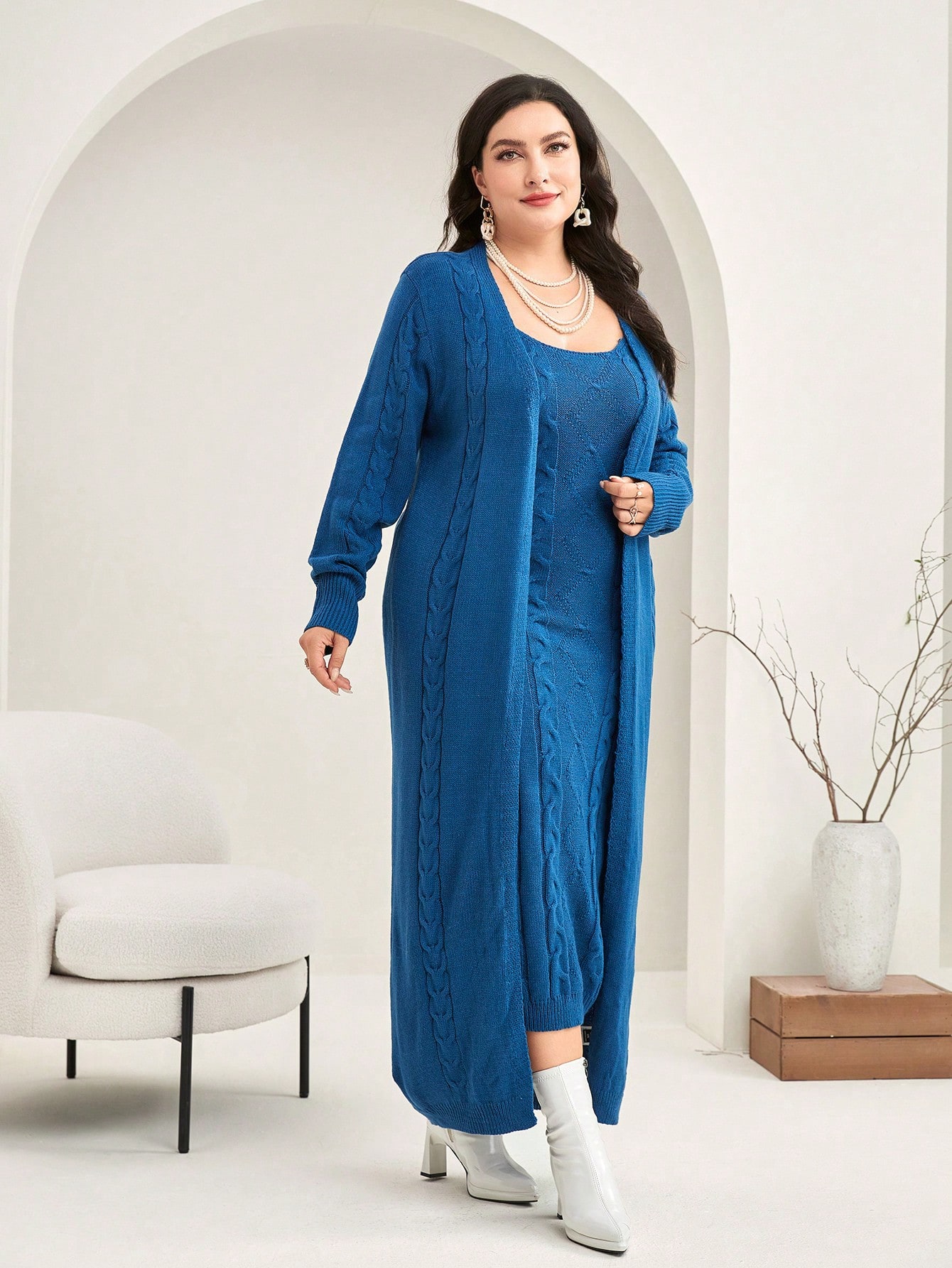 In Casual Plus Size Sweater Co-ords