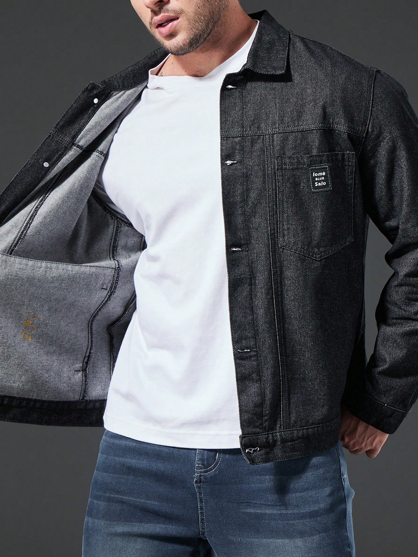 Men Plus Size Denim Jackets