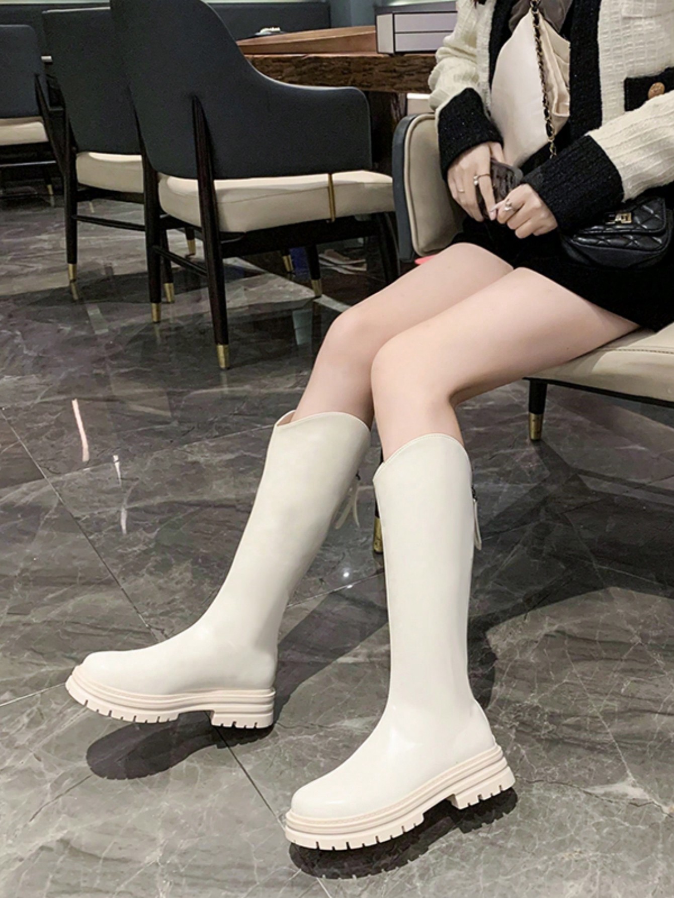 In Beige Women Fashion Boots