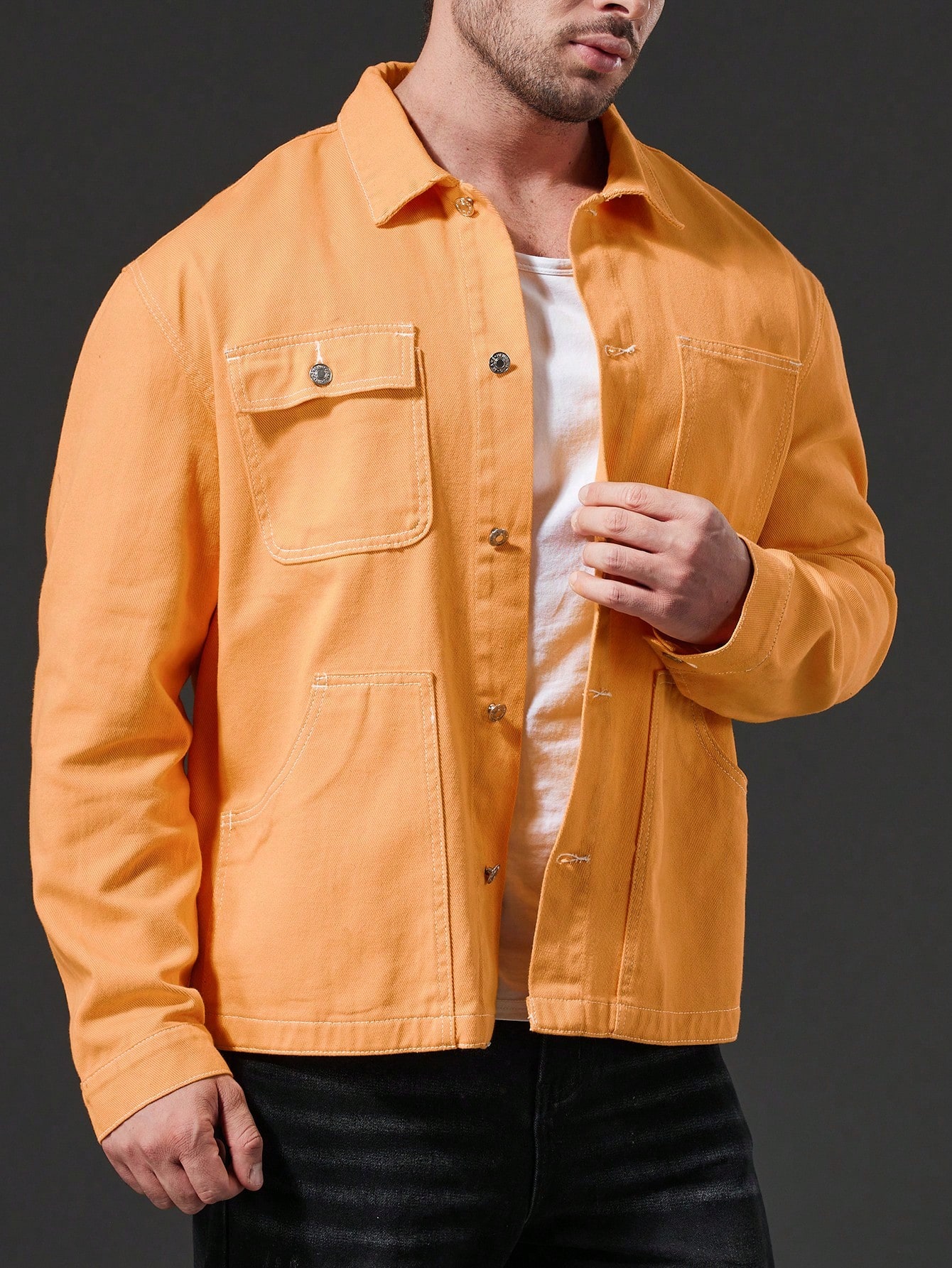 Men Plus Size Denim Jackets