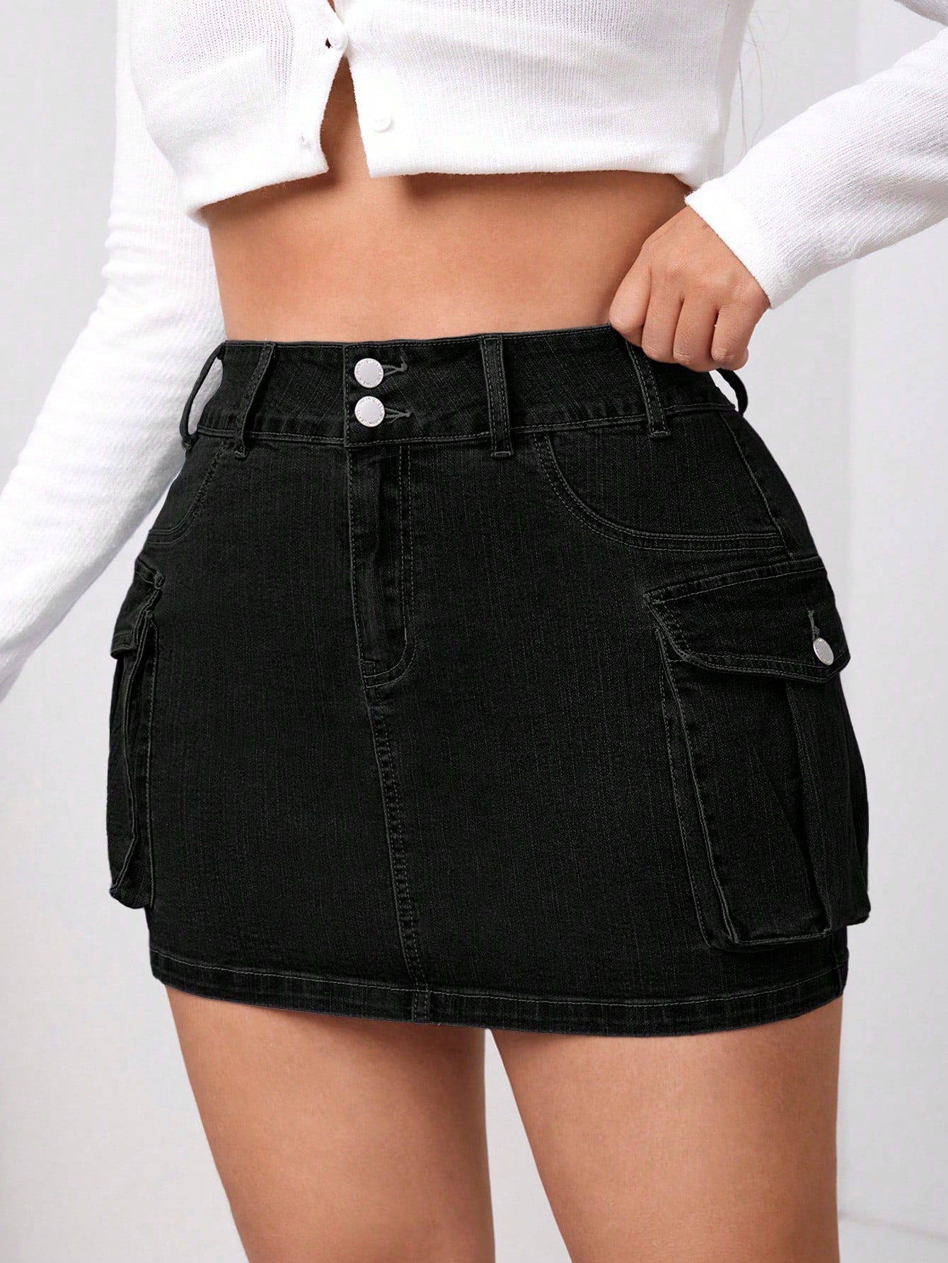 Plus Size Denim Skirts