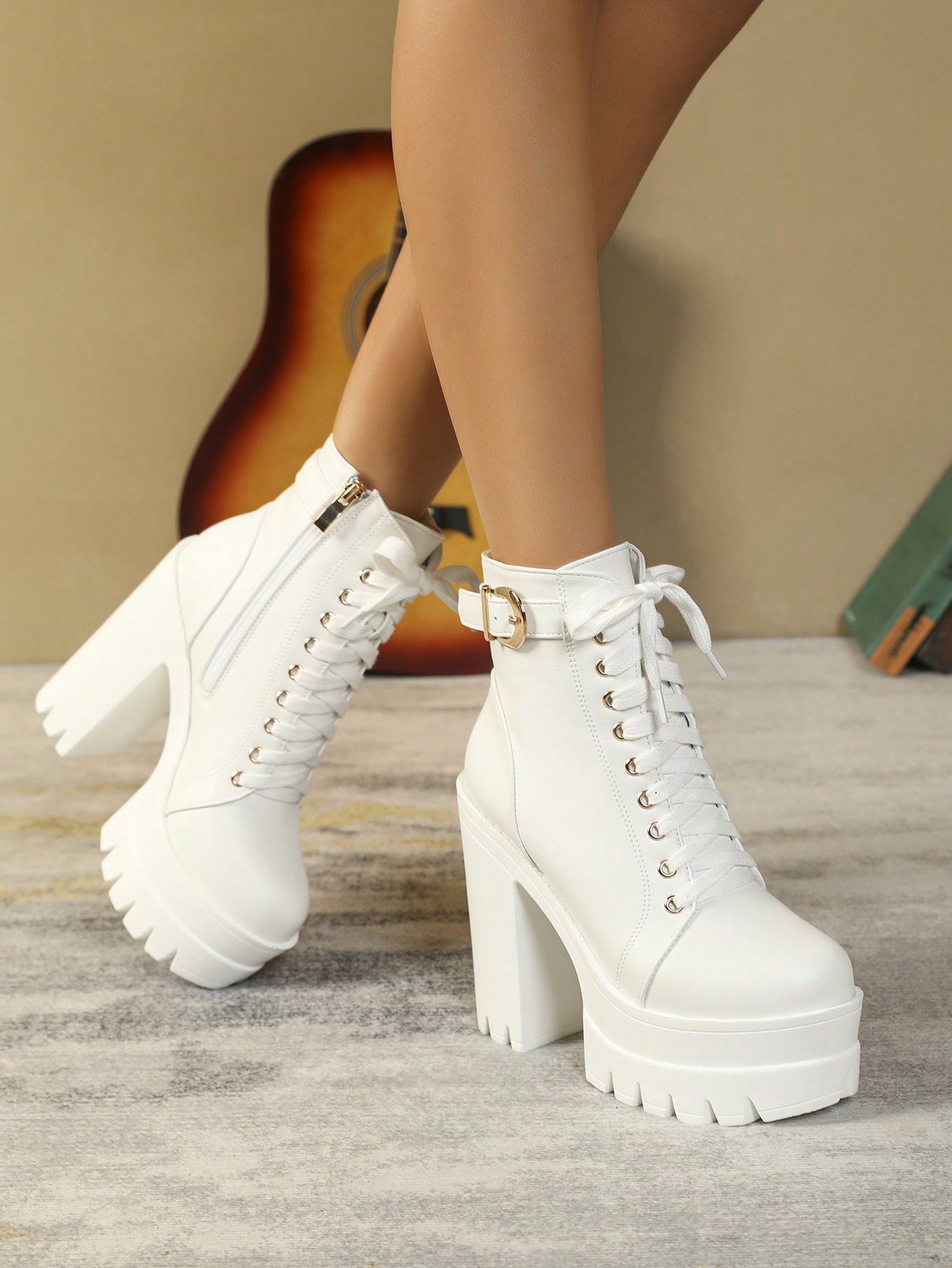 In White Women Ankle Boots & Booties