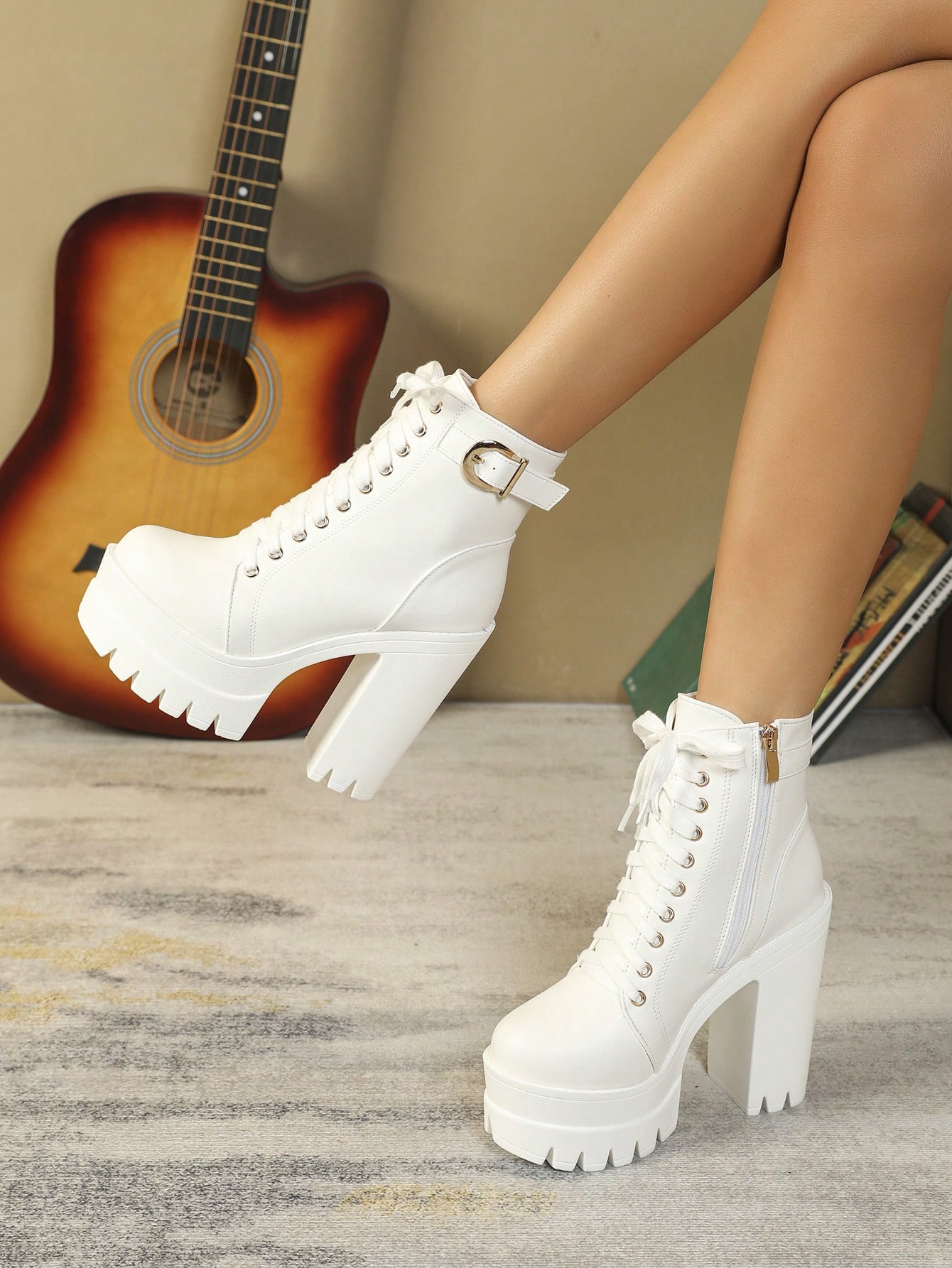 In White Women Ankle Boots & Booties