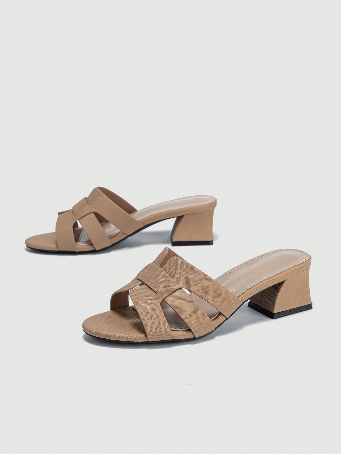 In Khaki Women Heeled Sandals