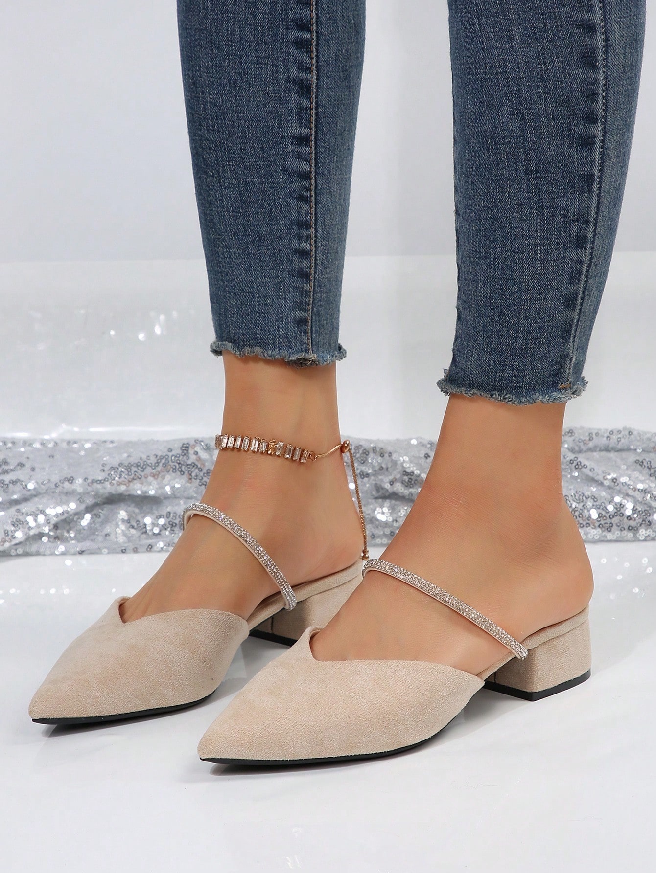 In Beige Women Flats