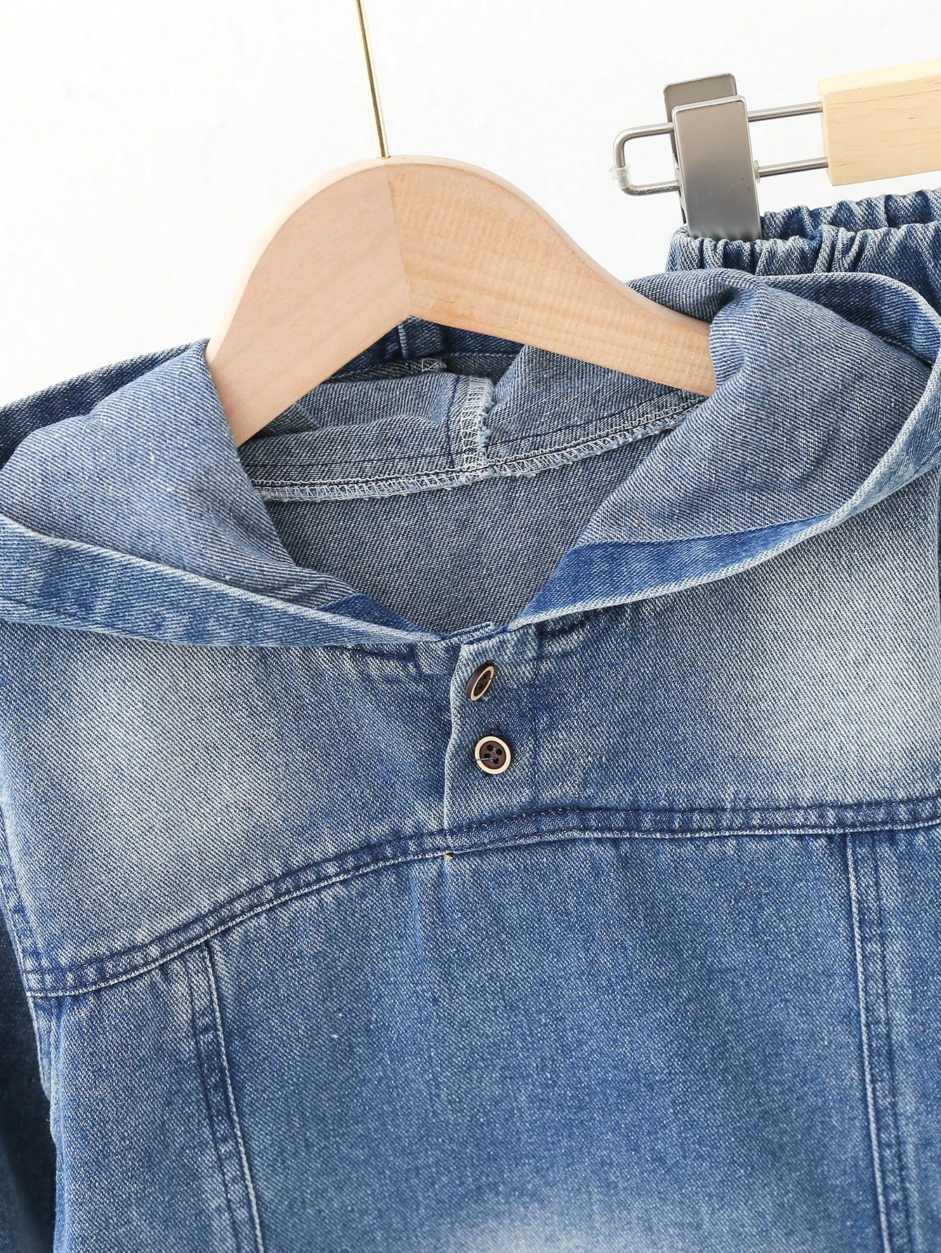 Young Boys Denim Two-piece Outfits