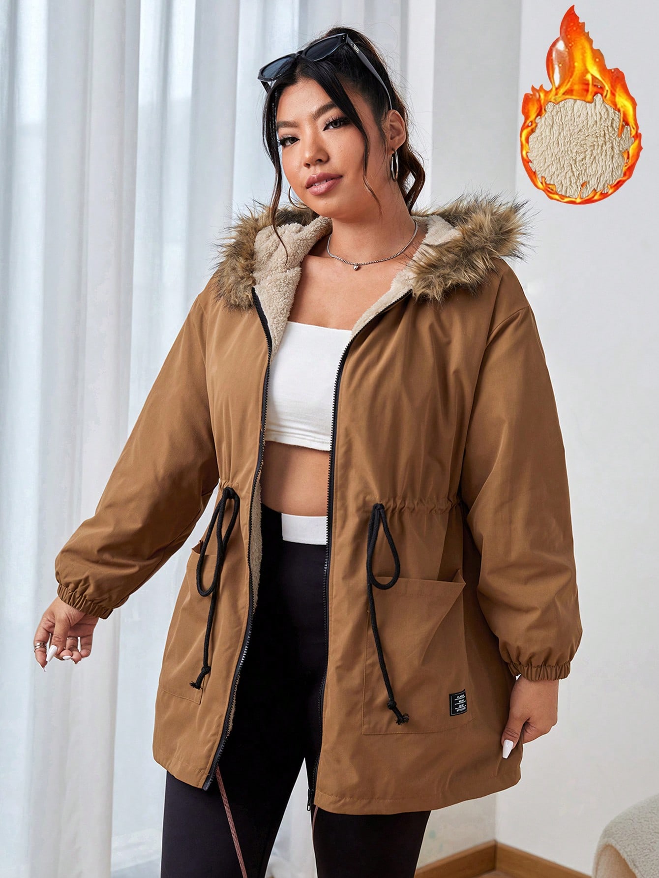 In Casual Plus Size Winter Coats