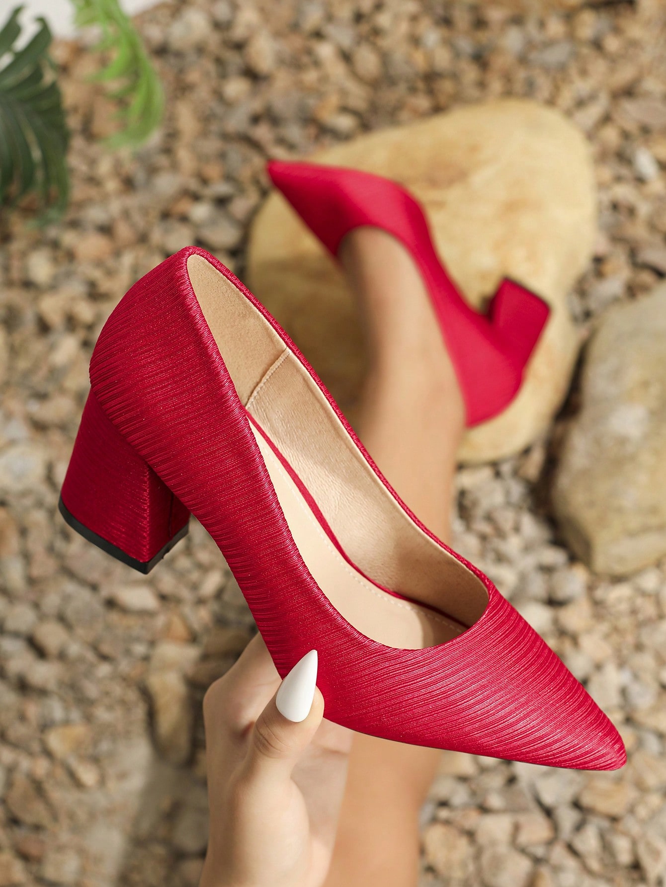 In Red Women Pumps