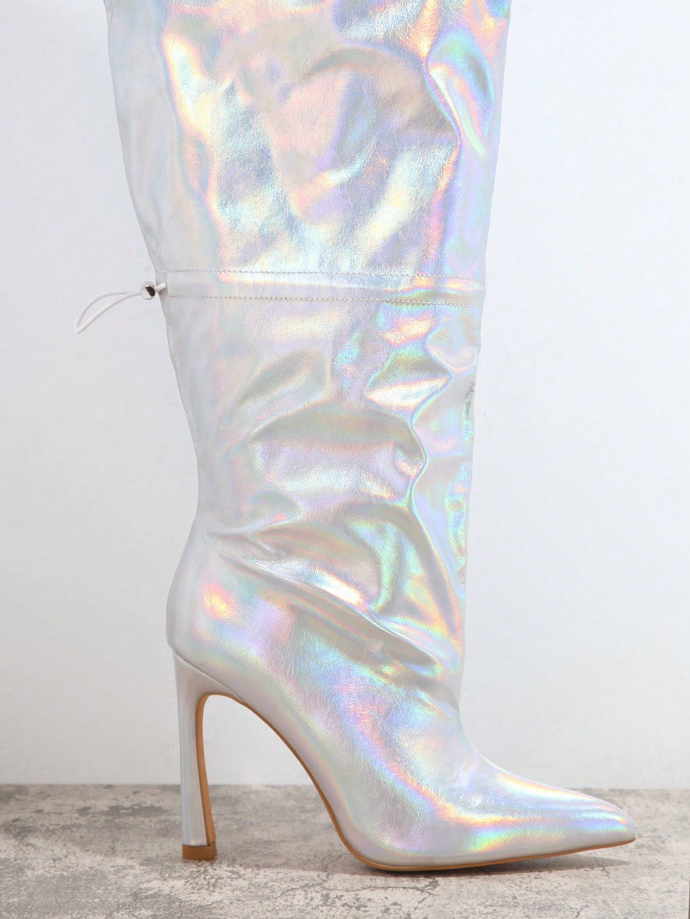 In Silver Women Fashion Boots