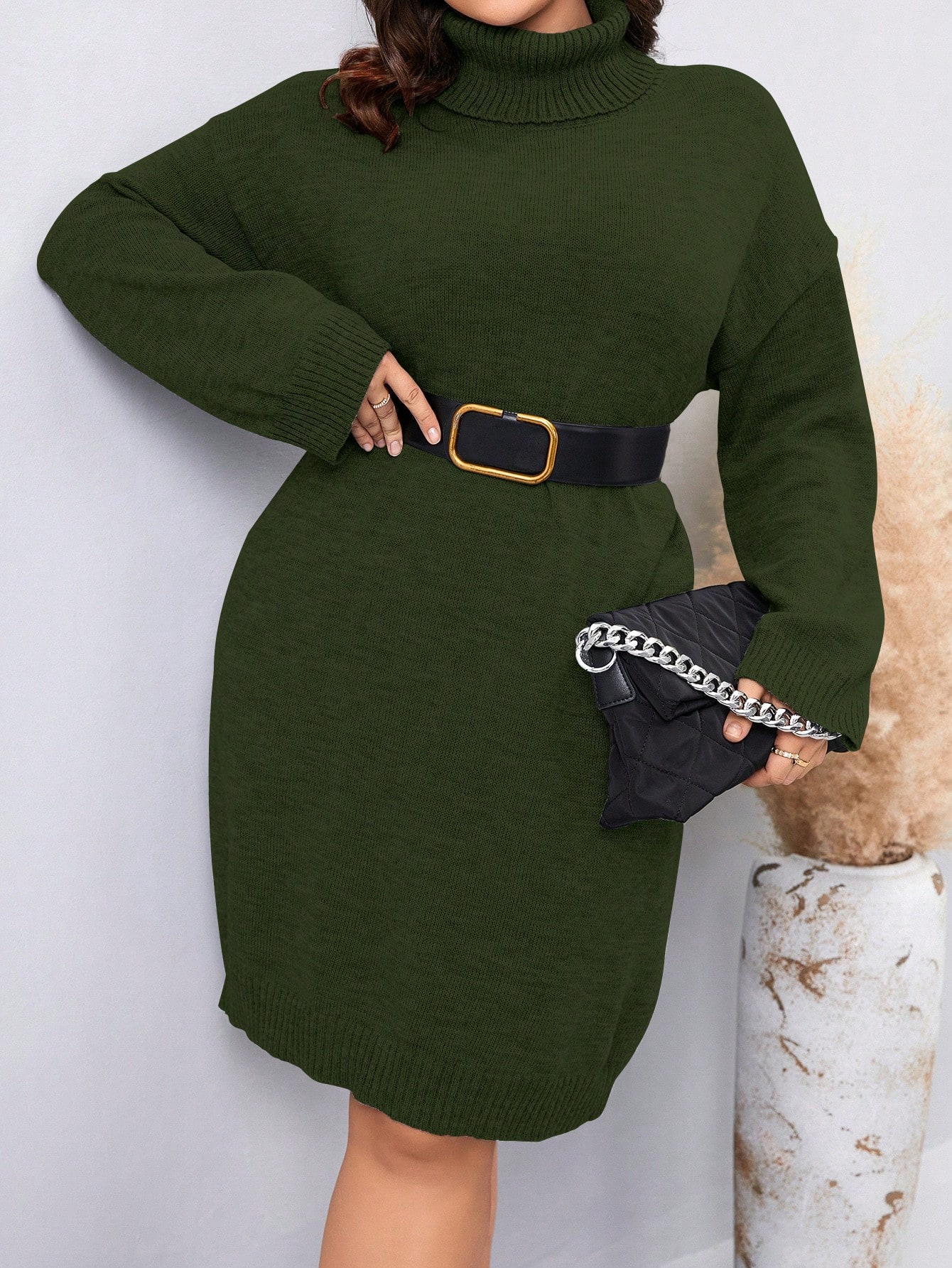 In Casual Plus Size Sweater Dresses