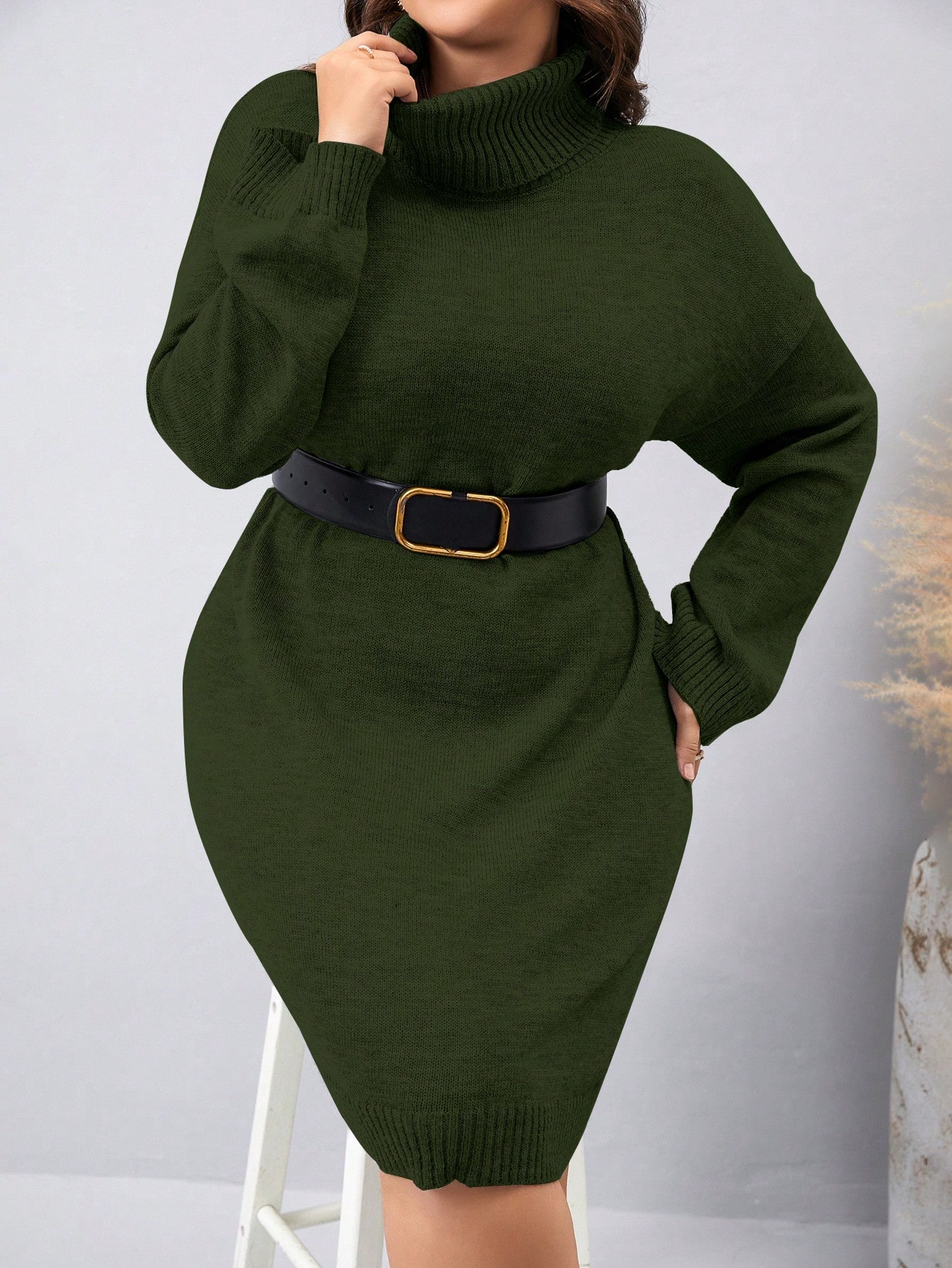 In Casual Plus Size Sweater Dresses