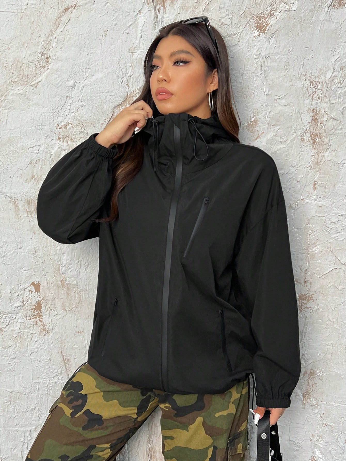 In Black Plus Size Jackets