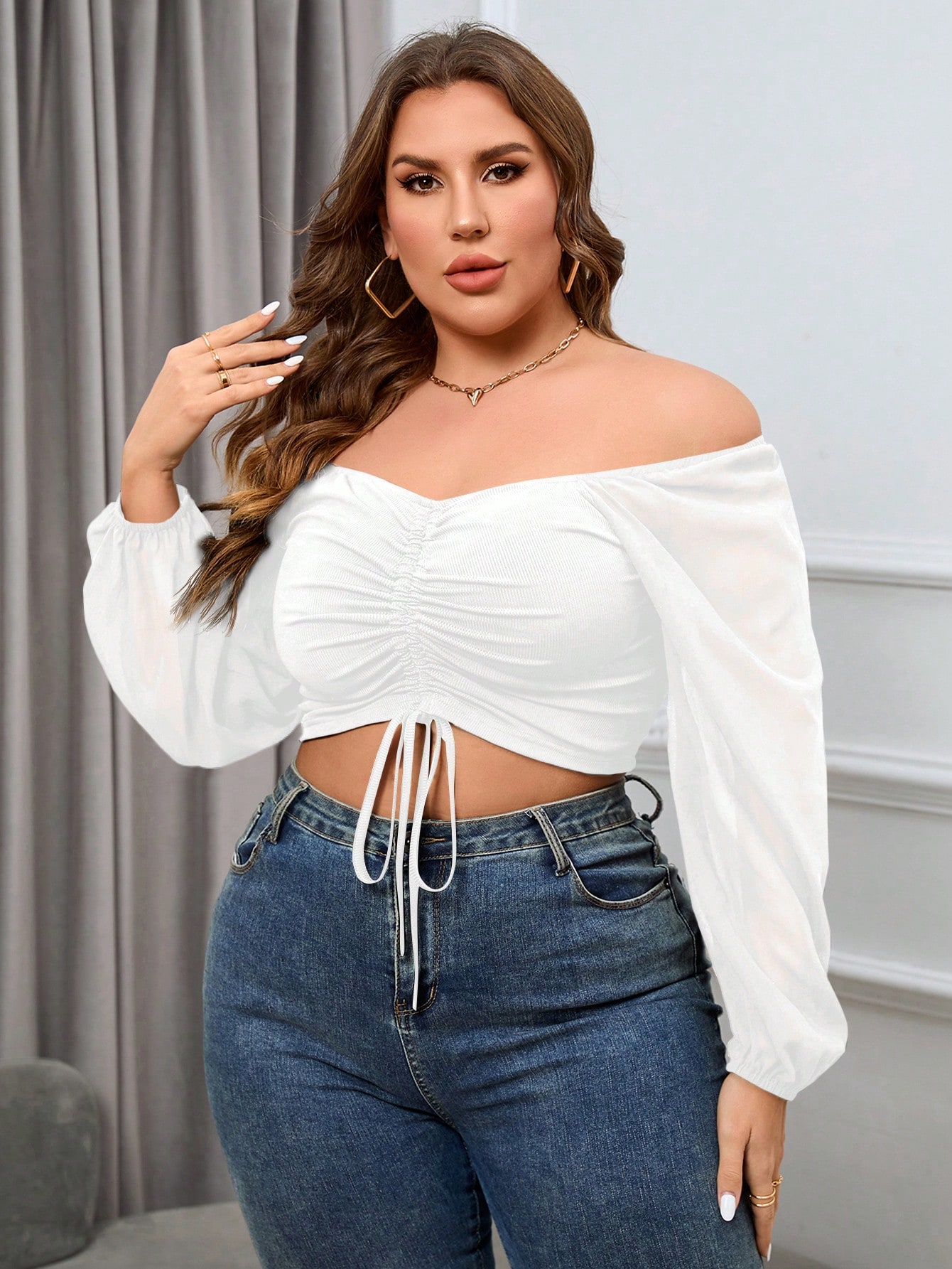 In Casual Plus Size Women Tops