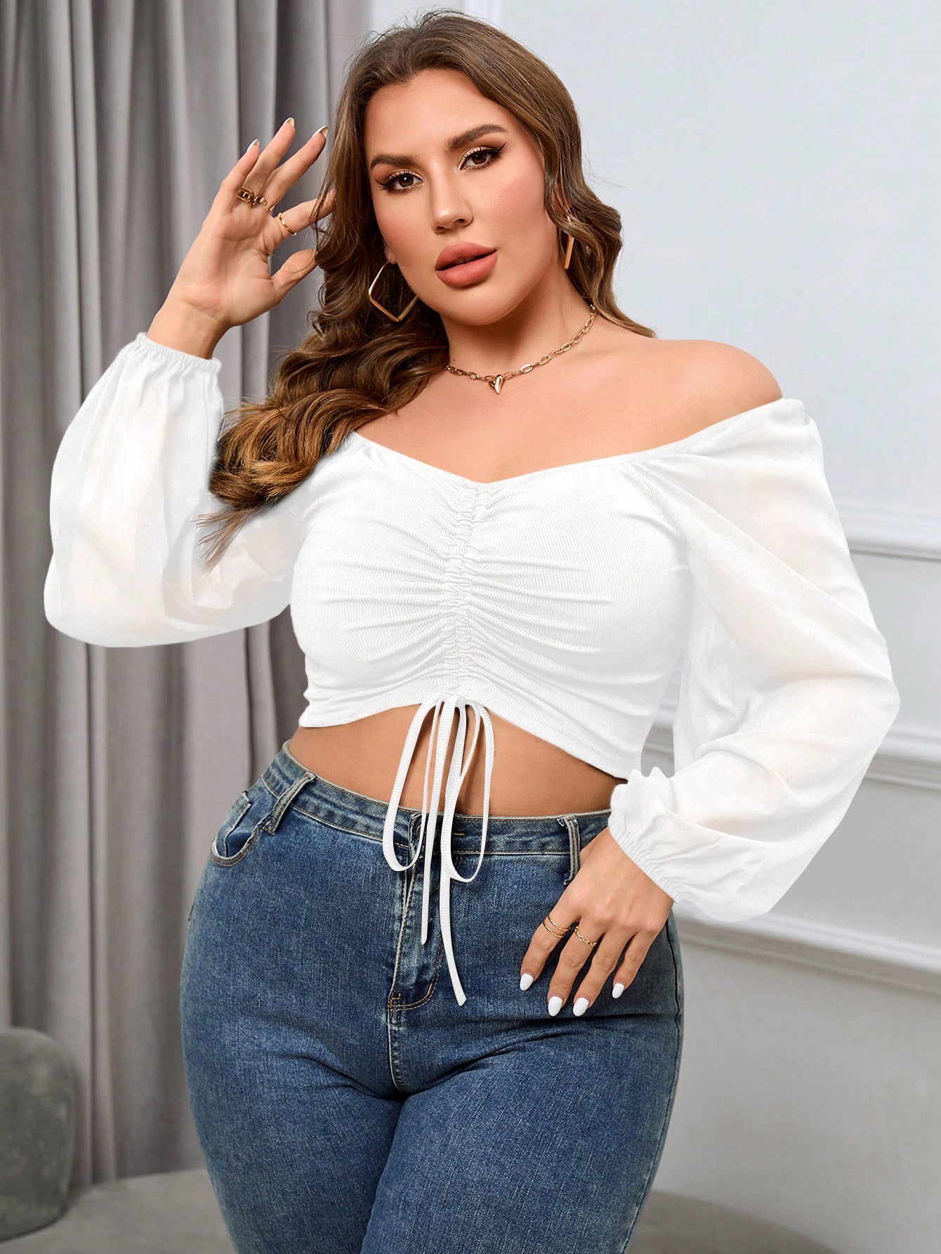 In Casual Plus Size Women Tops